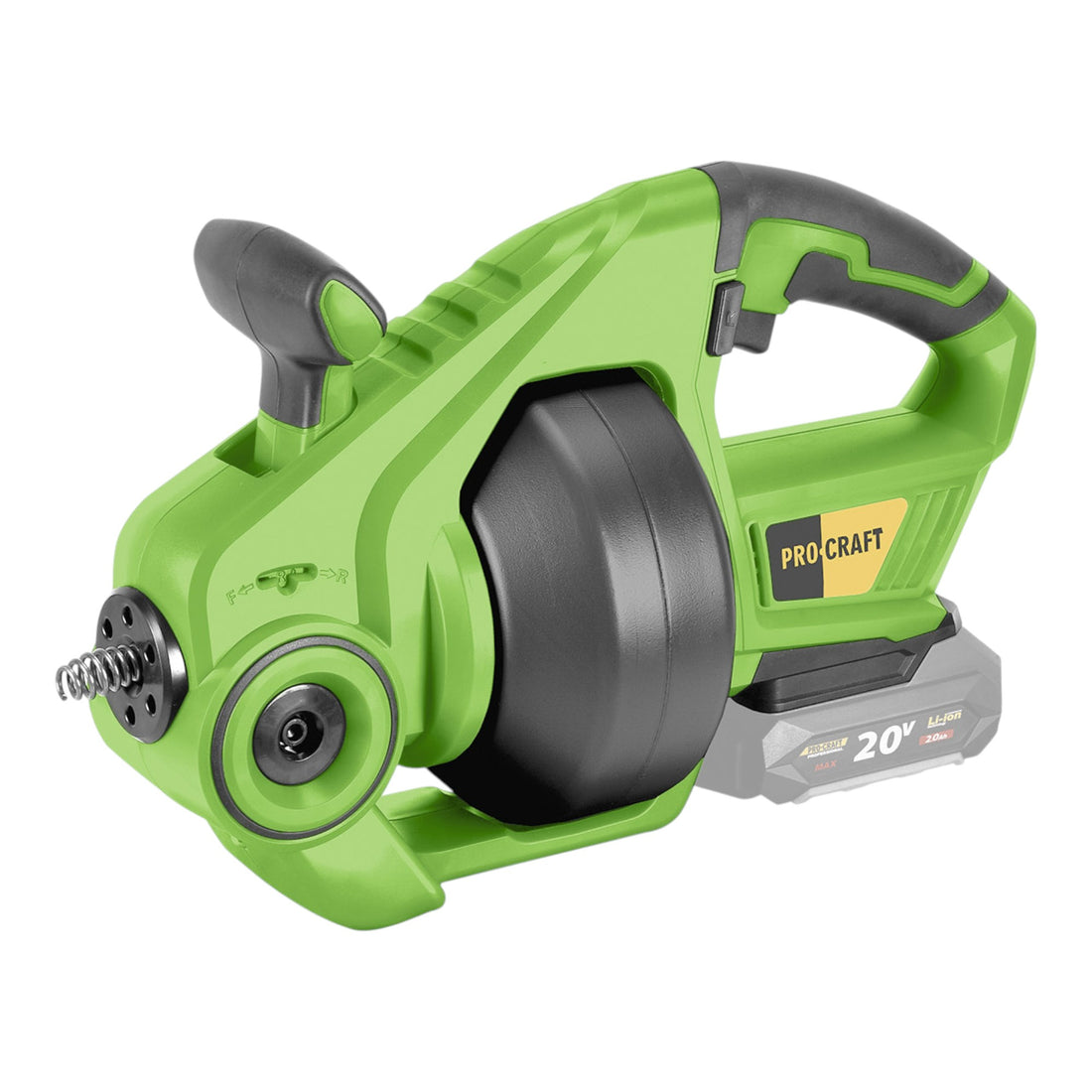 Procraft PCD20-BB Pulitore per tubi a batteria 20 V 7 m x 7 mm Brushless Solo - senza batteria, senza caricabatterie