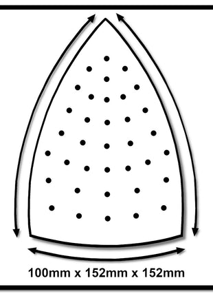 Mirka IRIDIUM Delta Schleifblätter Grip 100x152x152mm K240 50 Stk. ( 246JQ05025 ) - Toolbrothers