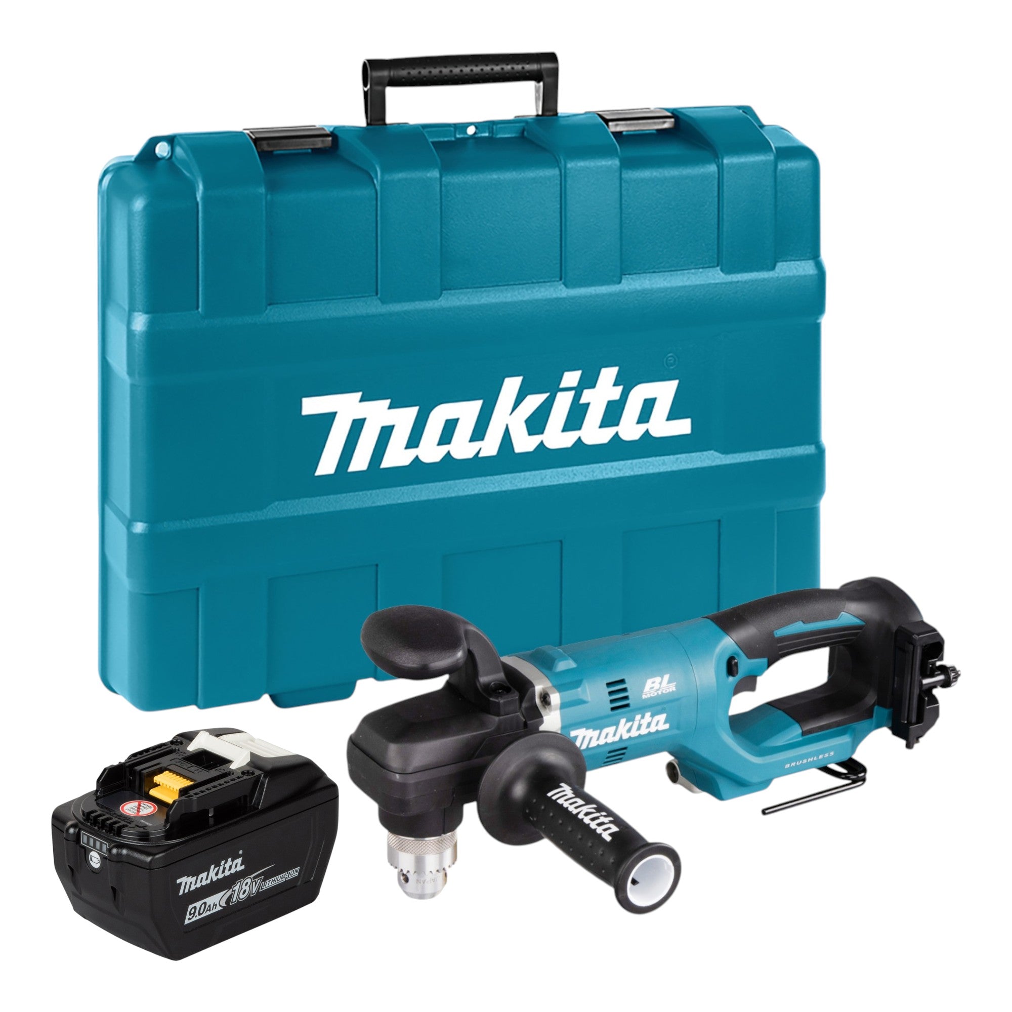 Makita DDA 450 ZK Akku Winkelbohrmaschine 18 V 70 Nm Brushless 1x Akku 9 0 Ah Koffer ohne Ladegeraet 0 - toolbrothers