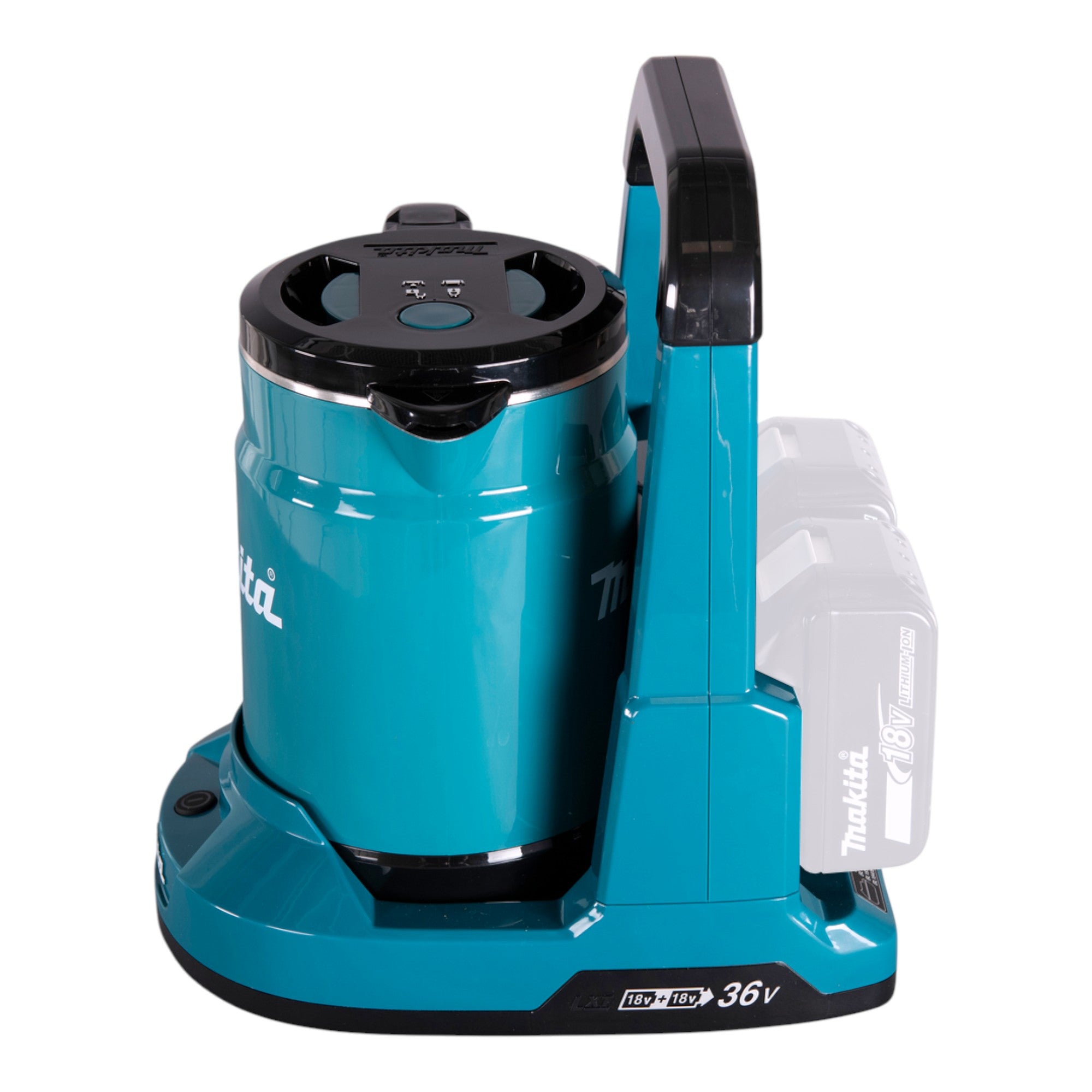 Makita DKT 360 Z Akku Wasserkocher 36 V 2x 18 V 0 8 L 2x Akku 9 0 Ah ohne Ladegeraet 1 - toolbrothers