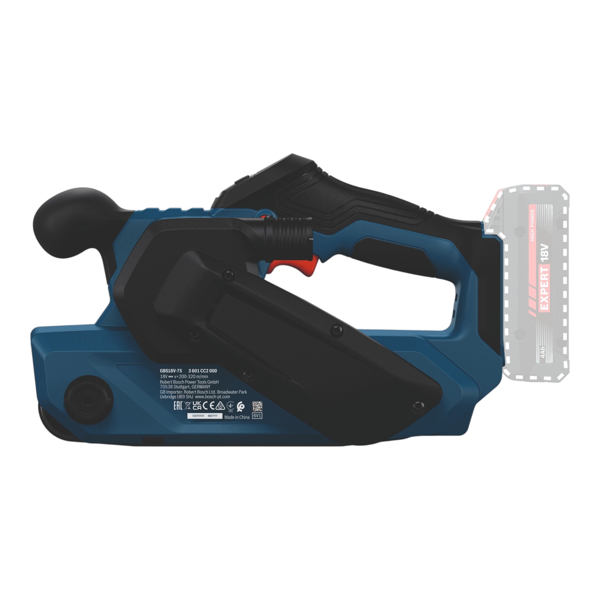Bosch GBS 18V 75 Akku Bandschleifer 18 V 76 x 533 mm Brushless 1x Akku 4 0 Ah Ladegeraet 4 - toolbrothers