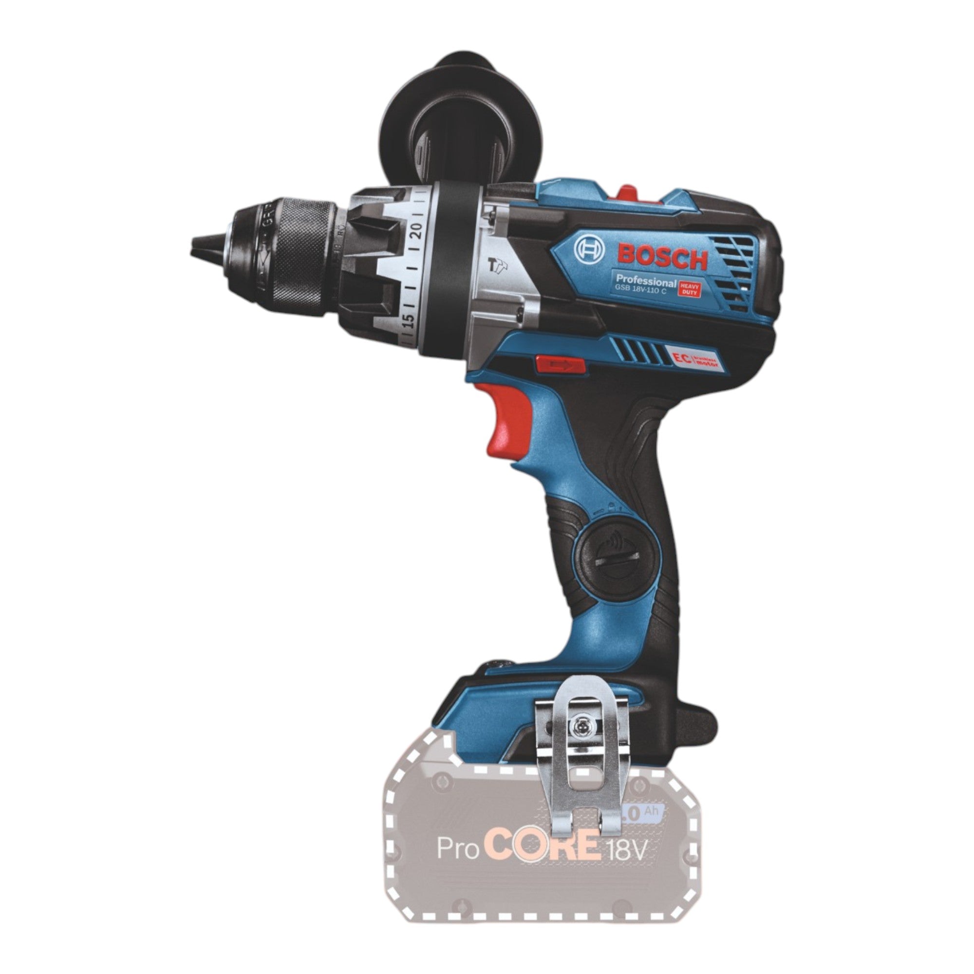 Bosch GSB 18V 110 C Professional Akku Schlagbohrschrauber 18 V 110 Nm Brushless 1x Akku 4 0 Ah Ladegeraet 3 - toolbrothers