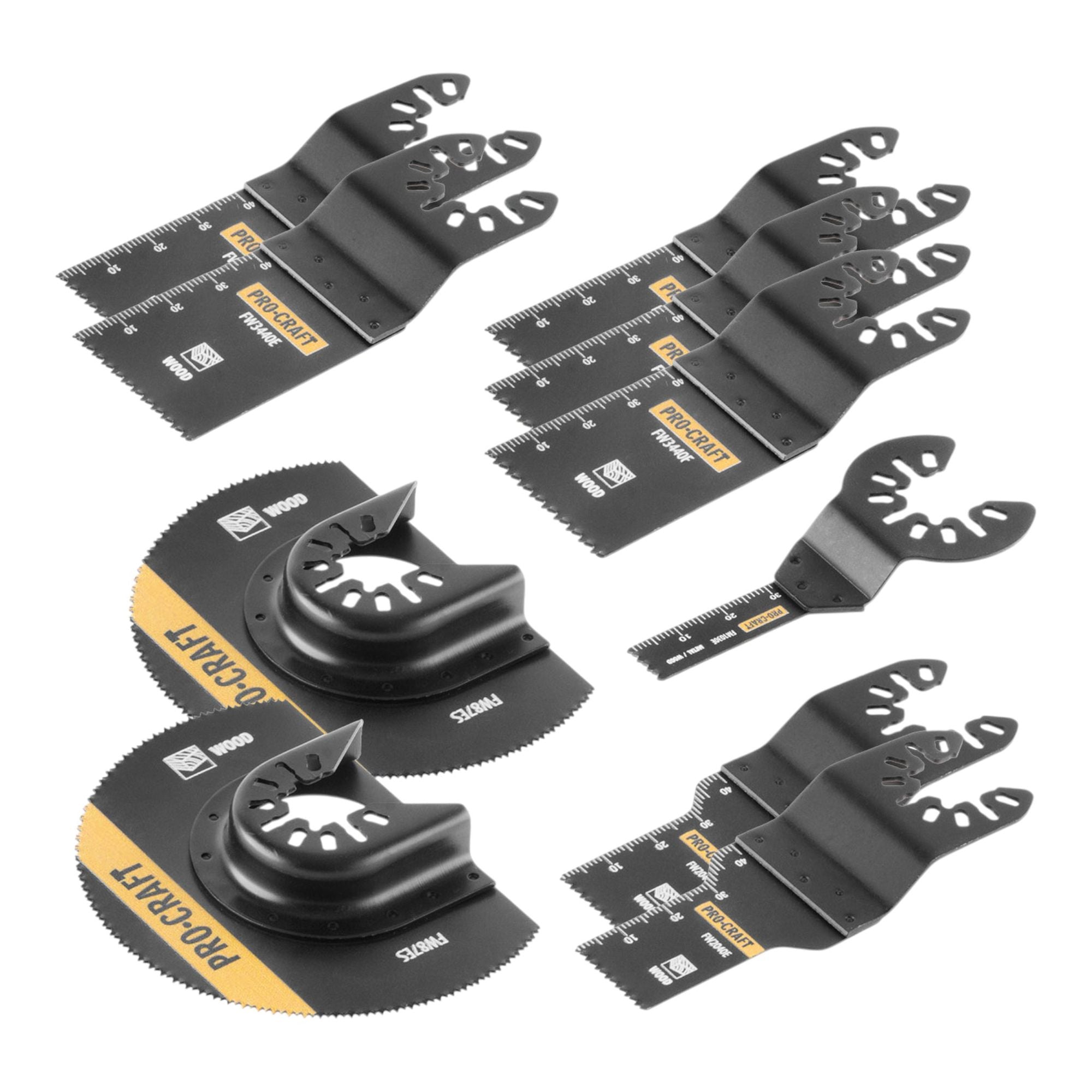 Procraft MB10 Saegeblatt Set 10 tlg fuer oszillierende Multifunktionswerkzeuge 1 - toolbrothers