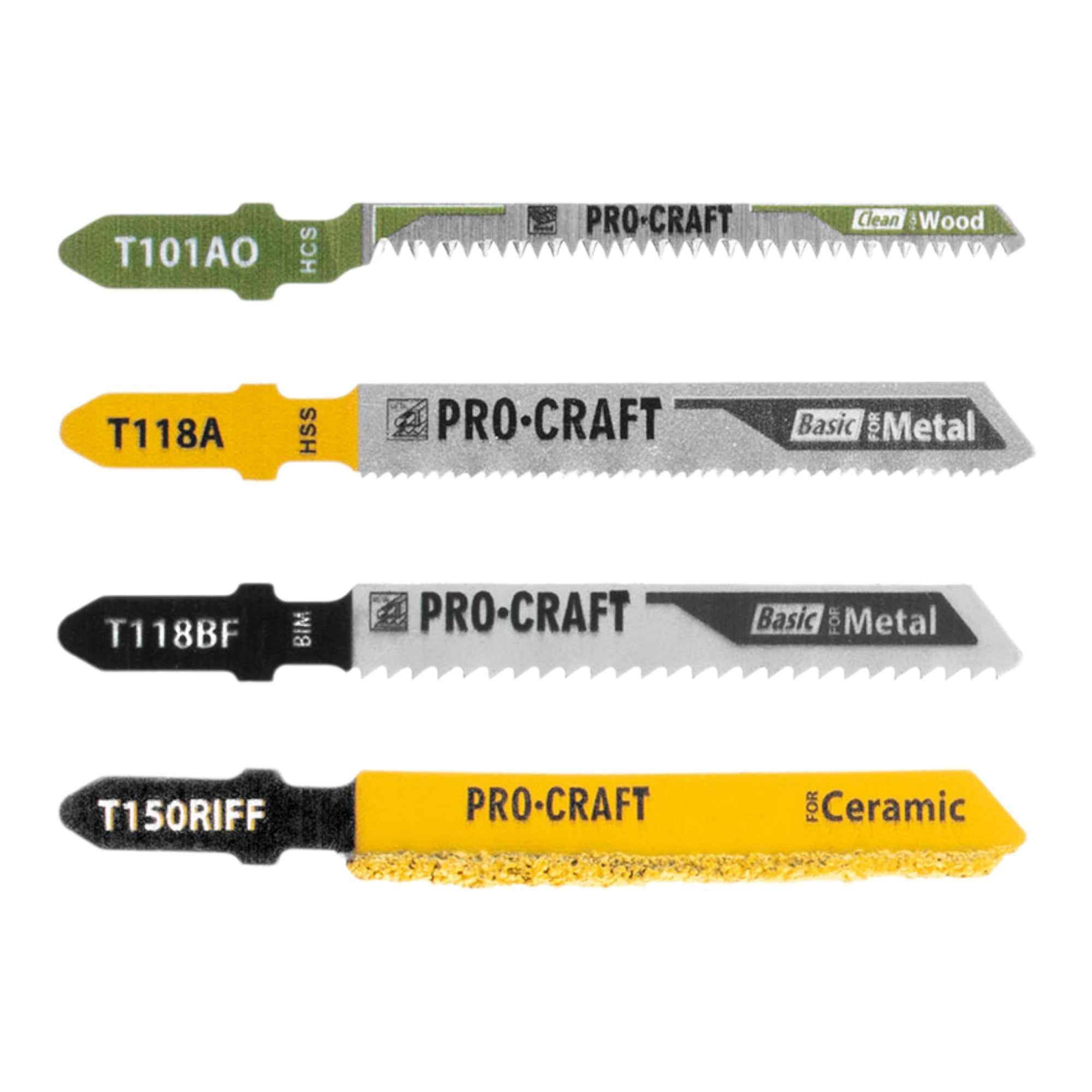Procraft JB10 Stichsaegeblatt Set 10 tlg 1 50 mm fuer Holz Metall und Keramik 4 - toolbrothers