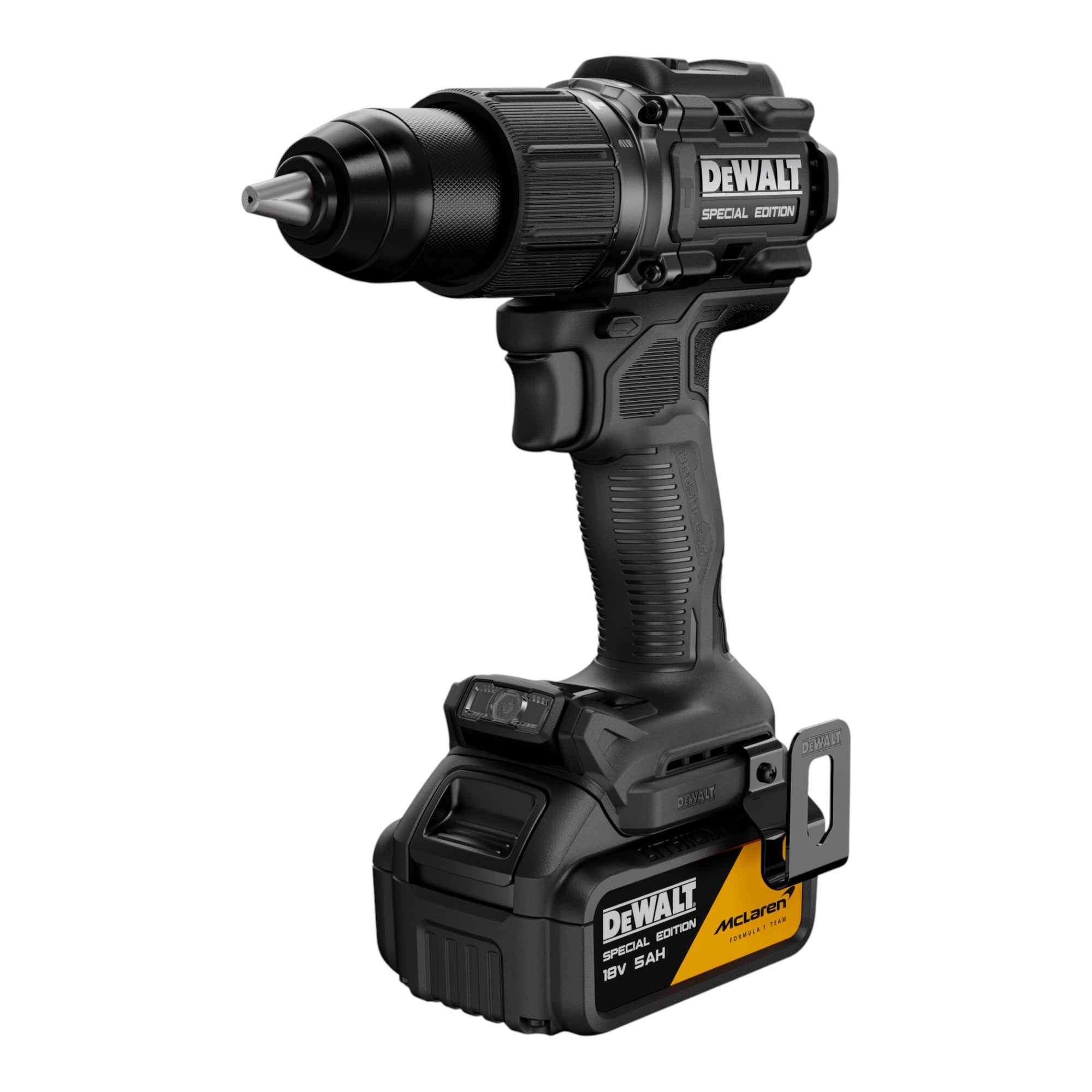 DeWalt DCD 86M P1T Akku Schlagbohrschrauber 18 V 90 Nm Brushless McLaren F1 Edition 1x Akku 5 0 Ah Ladegeraet TSTAK 1 - toolbrothers