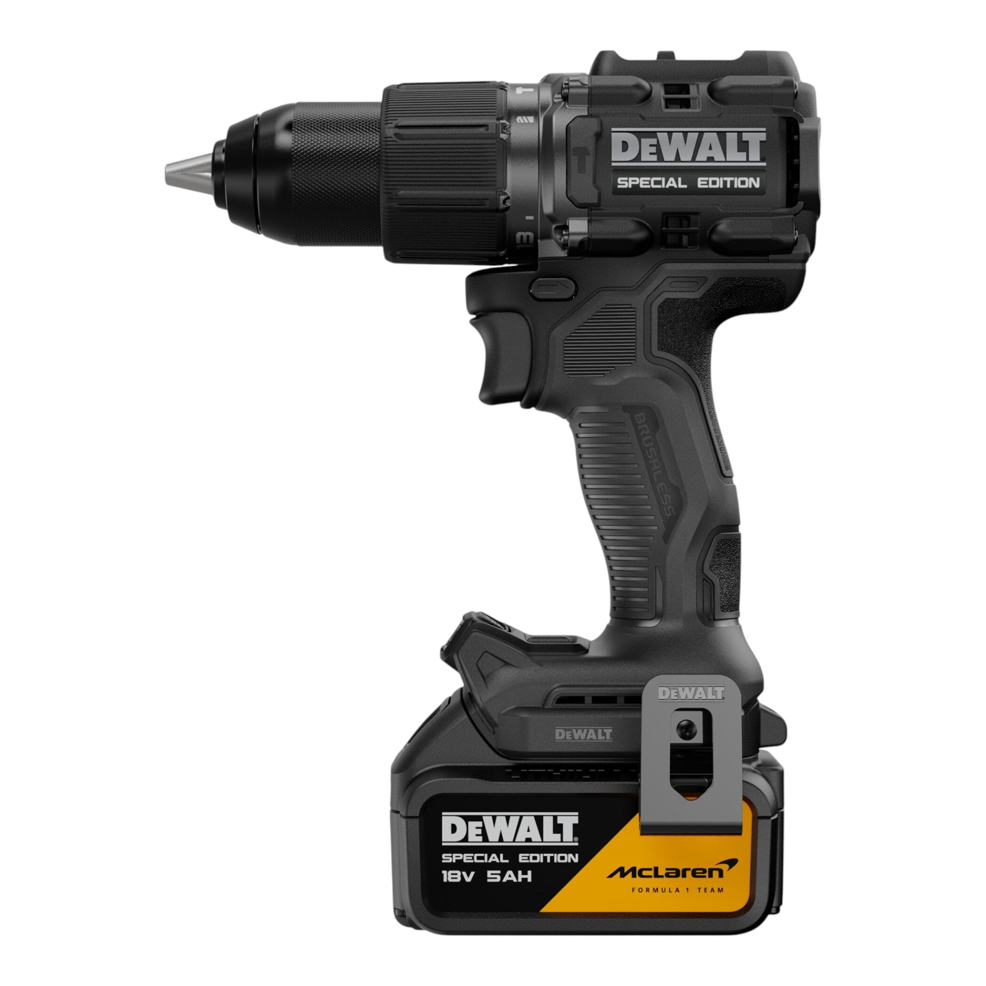 DeWalt DCD 86M P1T Akku Schlagbohrschrauber 18 V 90 Nm Brushless McLaren F1 Edition 1x Akku 5 0 Ah Ladegeraet TSTAK 2 - toolbrothers