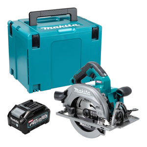 Sega circolare a batteria Makita HS 003 GM101 40 V max. 190 mm Brushless + 1 batteria da 4,0 Ah + Makpac - senza caricabatterie