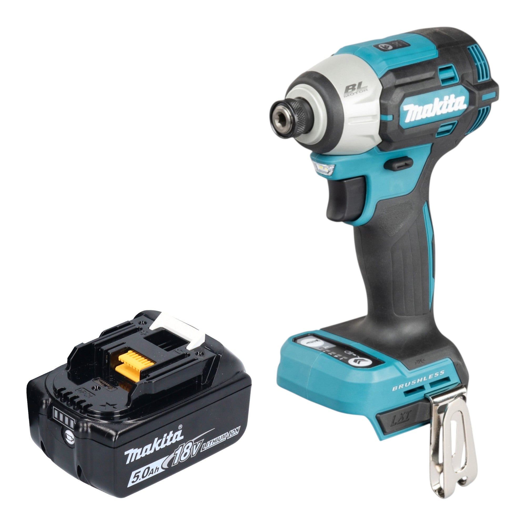 Makita DTD 201 T1 Akku Schlagschrauber 18 V 210 Nm Brushless 1x Akku 5 0 Ah ohne Ladegeraet 0 - toolbrothers