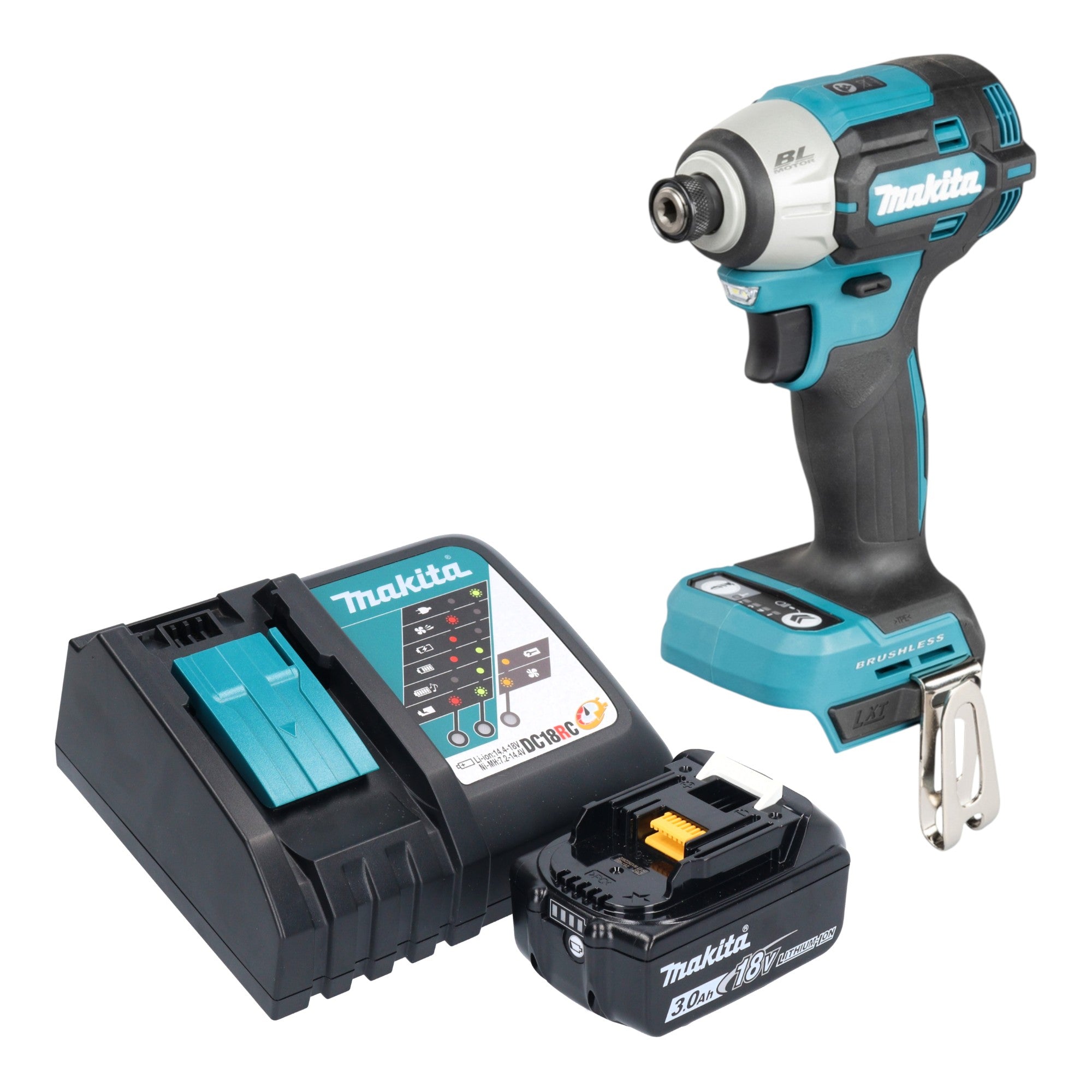 Makita DTD 201 RF1 Akku Schlagschrauber 18 V 210 Nm Brushless 1x Akku 3 0 Ah Ladegeraet 0 - toolbrothers