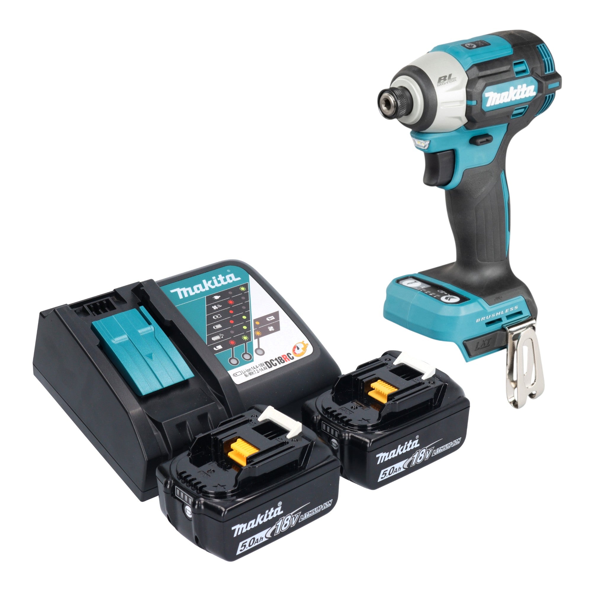 Makita DTD 201 RT Akku Schlagschrauber 18 V 210 Nm Brushless 2x Akku 5 0 Ah Ladegeraet 0 - toolbrothers