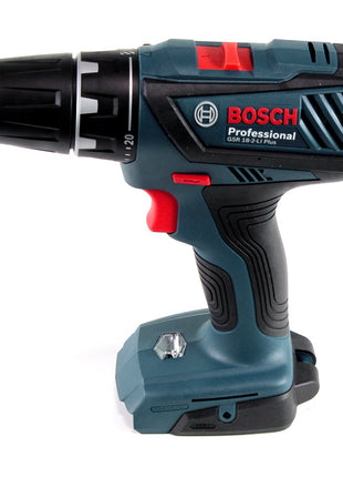 Bosch GSR 18-2-Li Plus Akku Bohrschrauber 63Nm 18V ( 06019E6120 ) + 2x Akku 2,0Ah + Schnellladegerät + Koffer - Toolbrothers