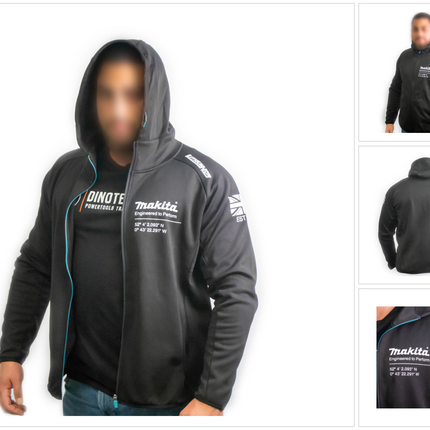 Makita Kapuze Hoodie Jacke XXL Polyester Arbeit und Freizeit 98P1818 XXL  0 - toolbrothers