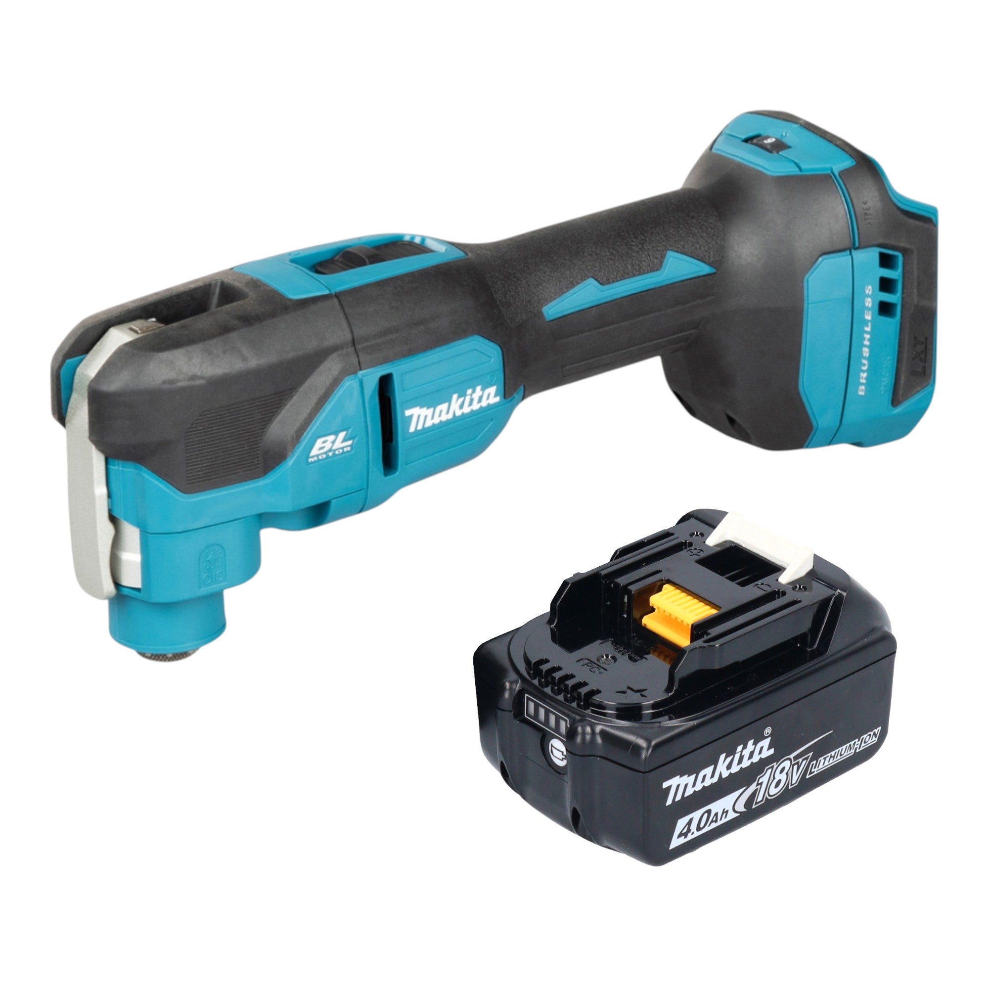 Makita DTM 53 M1 Akku Multifunktionswerkzeug 18 V OIS Starlock Brushless 1x Akku 4 0 Ah ohne Ladegeraet 0 - toolbrothers