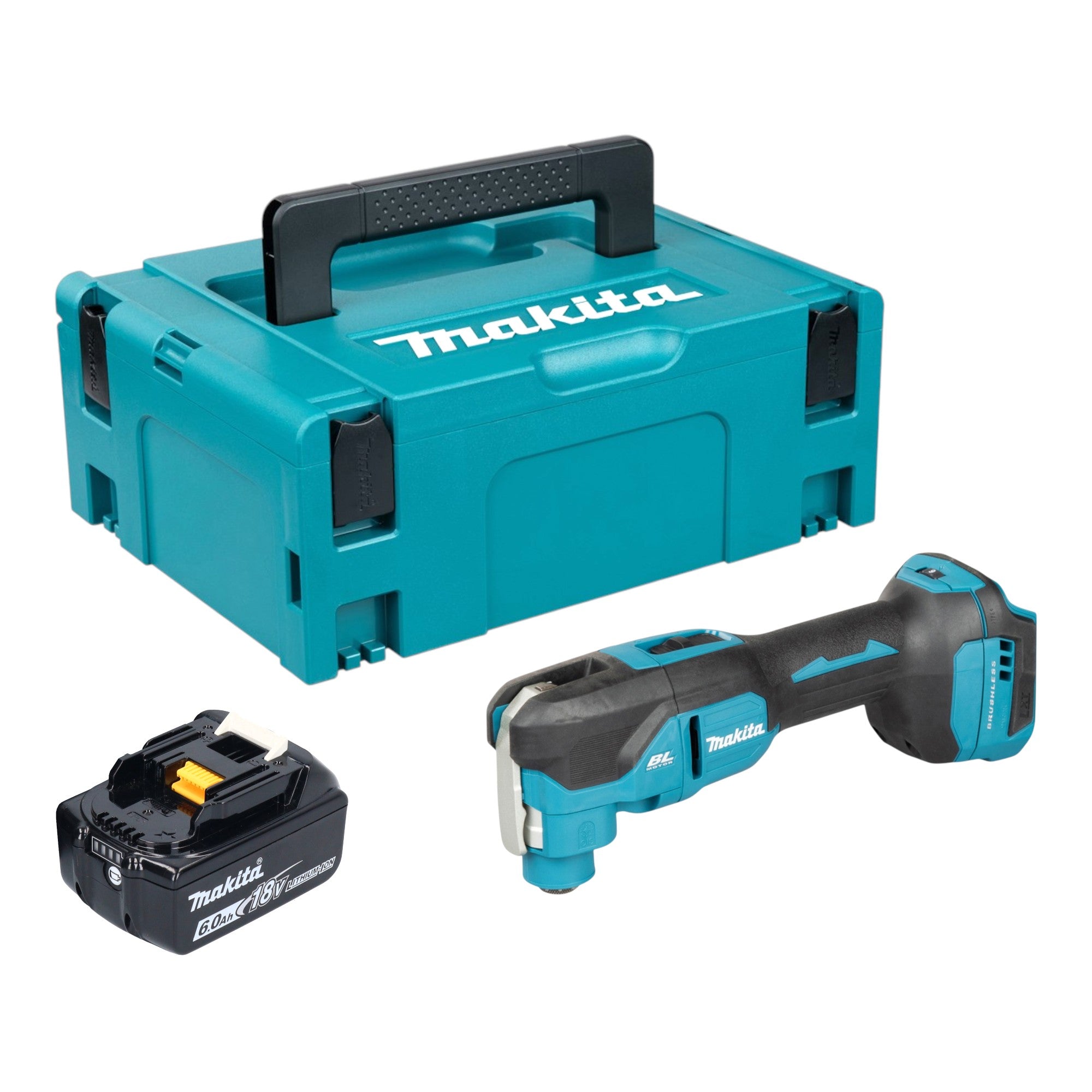 Makita DTM 53 G1J Akku Multifunktionswerkzeug 18 V OIS Starlock Brushless 1x Akku 6 0 Ah Makpac ohne Ladegeraet 0 - toolbrothers