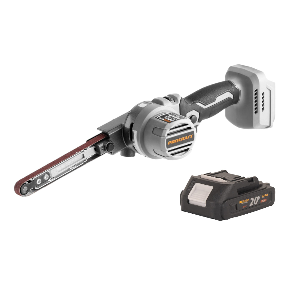 Lima a nastro a batteria ProCraft Industrial PFA20A-BB 20 V 13 x 457 mm Brushless + 1x batteria da 2,0 Ah - senza caricabatterie