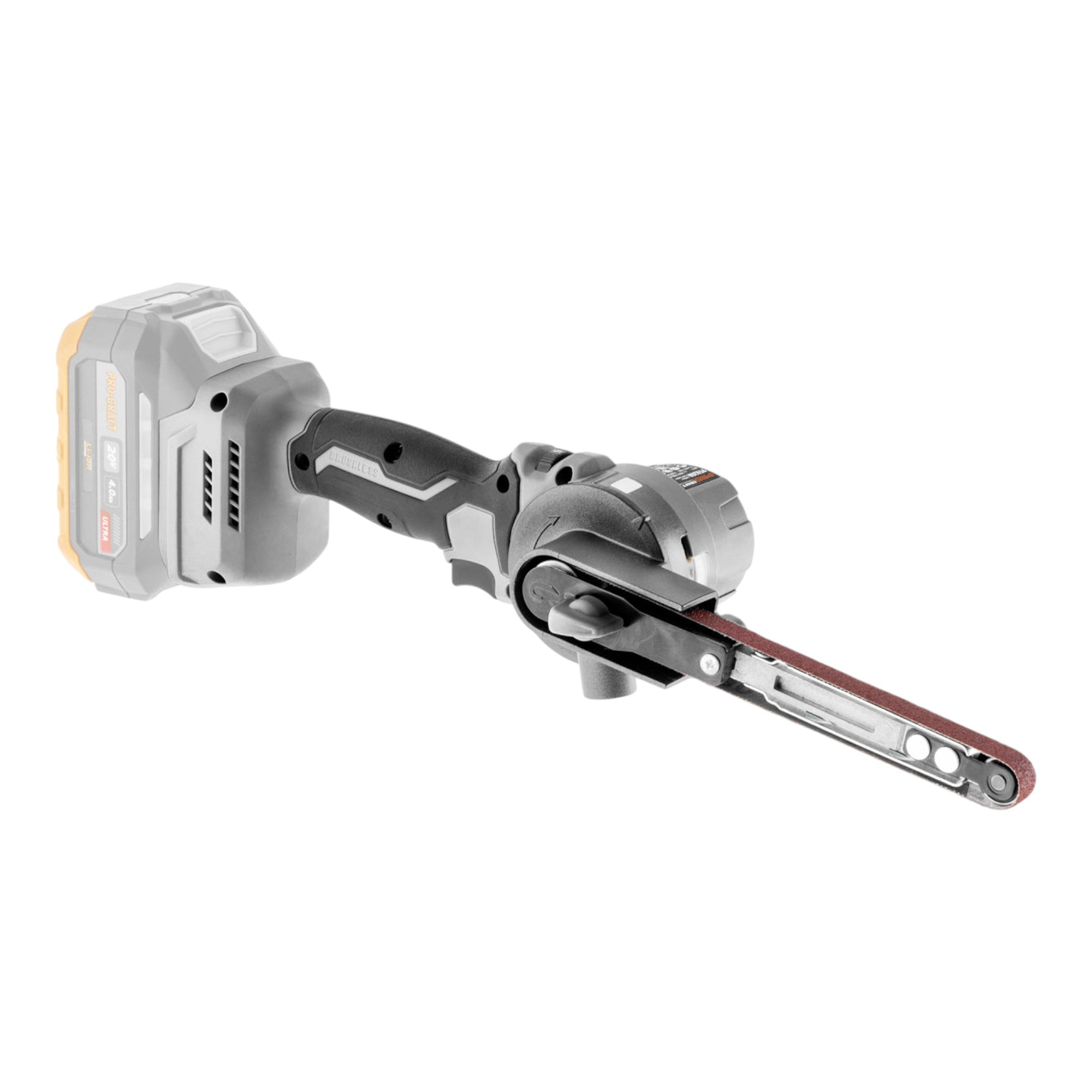 ProCraft Industrial PFA20A BB Akku Bandfeile 20 V 13 x 457 mm Brushless 2x Akku 8 0 Ah Ladegeraet 4 - toolbrothers