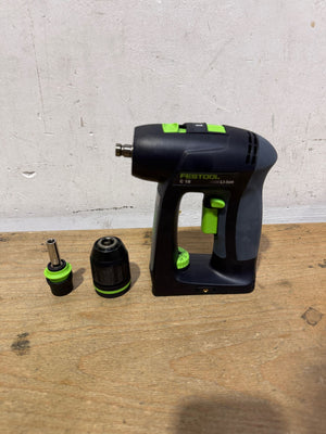 Festool C 18-Basic Akku Bohrschrauber 18 V 45 Nm Brushless + Systainer ( 576434 ) - ohne Akku, ohne Ladegerät - Leicht Gebraucht