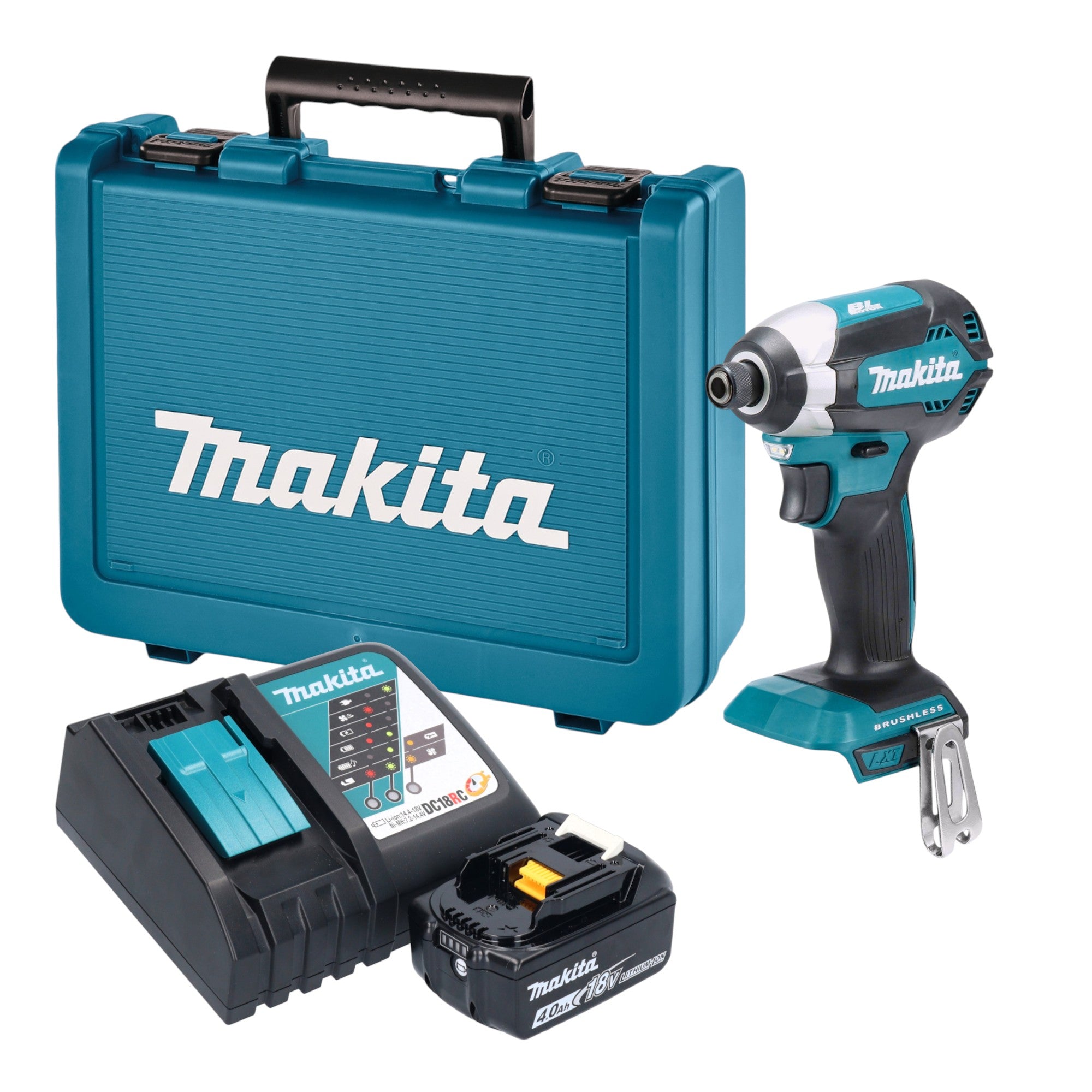 Makita DTD 153 RM1E Akku Schlagschrauber 18 V 170 Nm 1 4 Brushless 1x Akku 4 0 Ah Ladegeraet Koffer 0 - toolbrothers