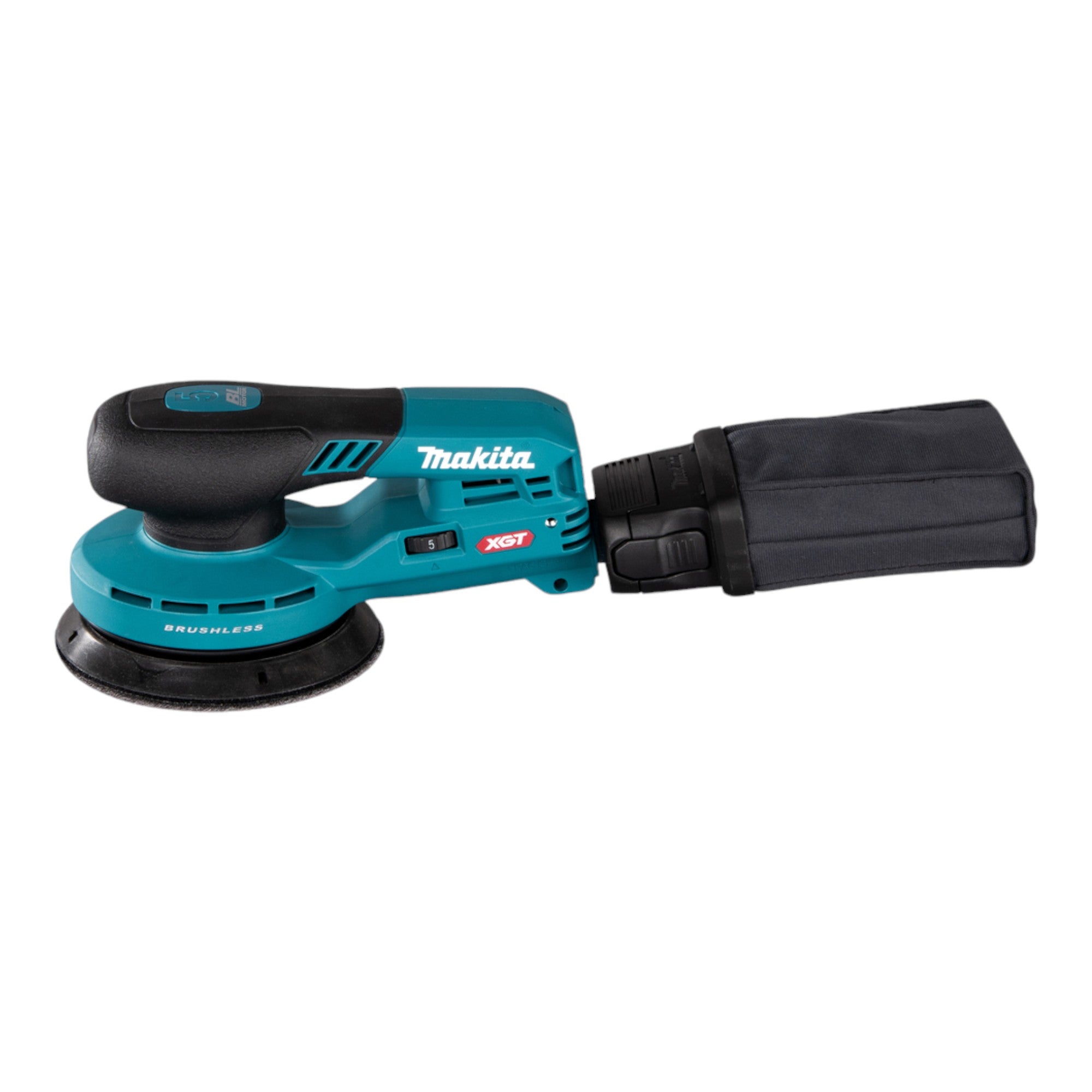 Makita BO 001 CGU1 Akku Exzenterschleifer 40 V max 125 mm 5 0 mm Hub Brushless 1x Akku 4 0 Ah ohne Ladegeraet 1 - toolbrothers