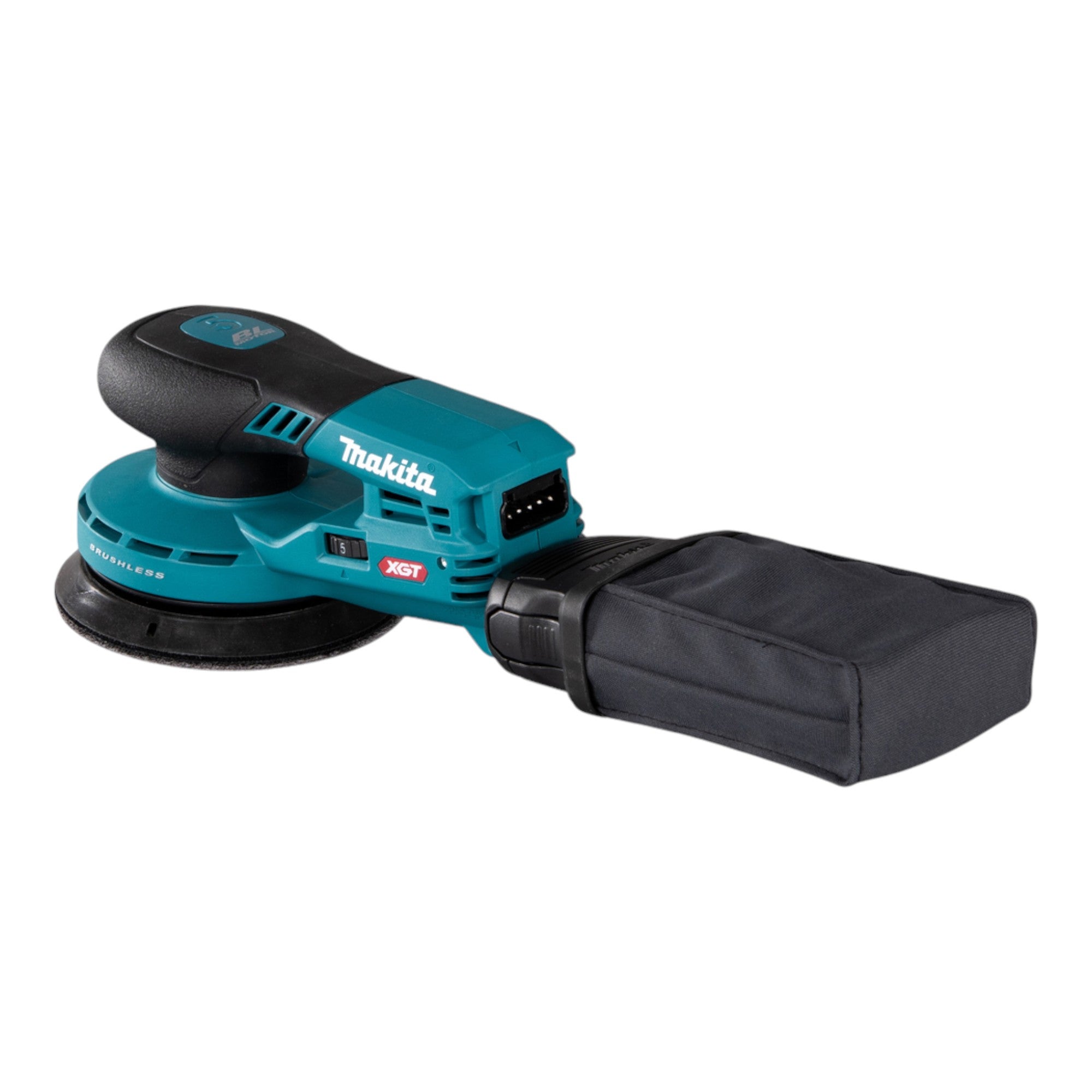 Makita BO 001 CGU101 Akku Exzenterschleifer 40 V max 125 mm 5 0 mm Hub Brushless 1x Akku 4 0 Ah Ladegeraet 2 - toolbrothers