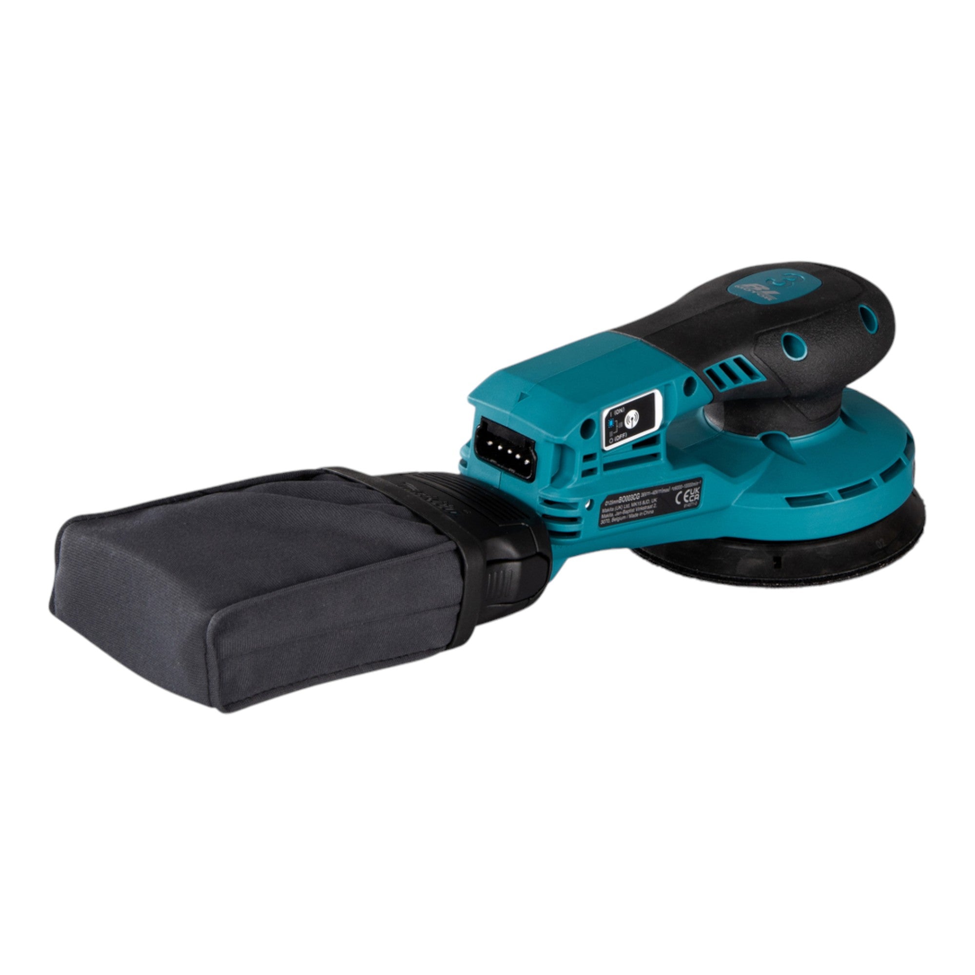 Makita BO 003 CGU101 Akku Exzenterschleifer 40 V max 125 mm 3 0 mm Hub Brushless 1x Akku 4 0 Ah Ladegeraet Makpac 2 - toolbrothers