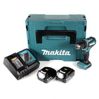 Makita DDF 485 RTJ Akku Bohrschrauber 18V 50Nm im Makpac + 2x 5,0 Ah Akku + Ladegerät - Toolbrothers