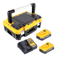 DeWalt DCB 1104 H2T Akku Starter Set 18 V mit 2x Powerstack Akku 5 0 Ah DCB 1104 Ladegeraet TSTAK 0 - toolbrothers