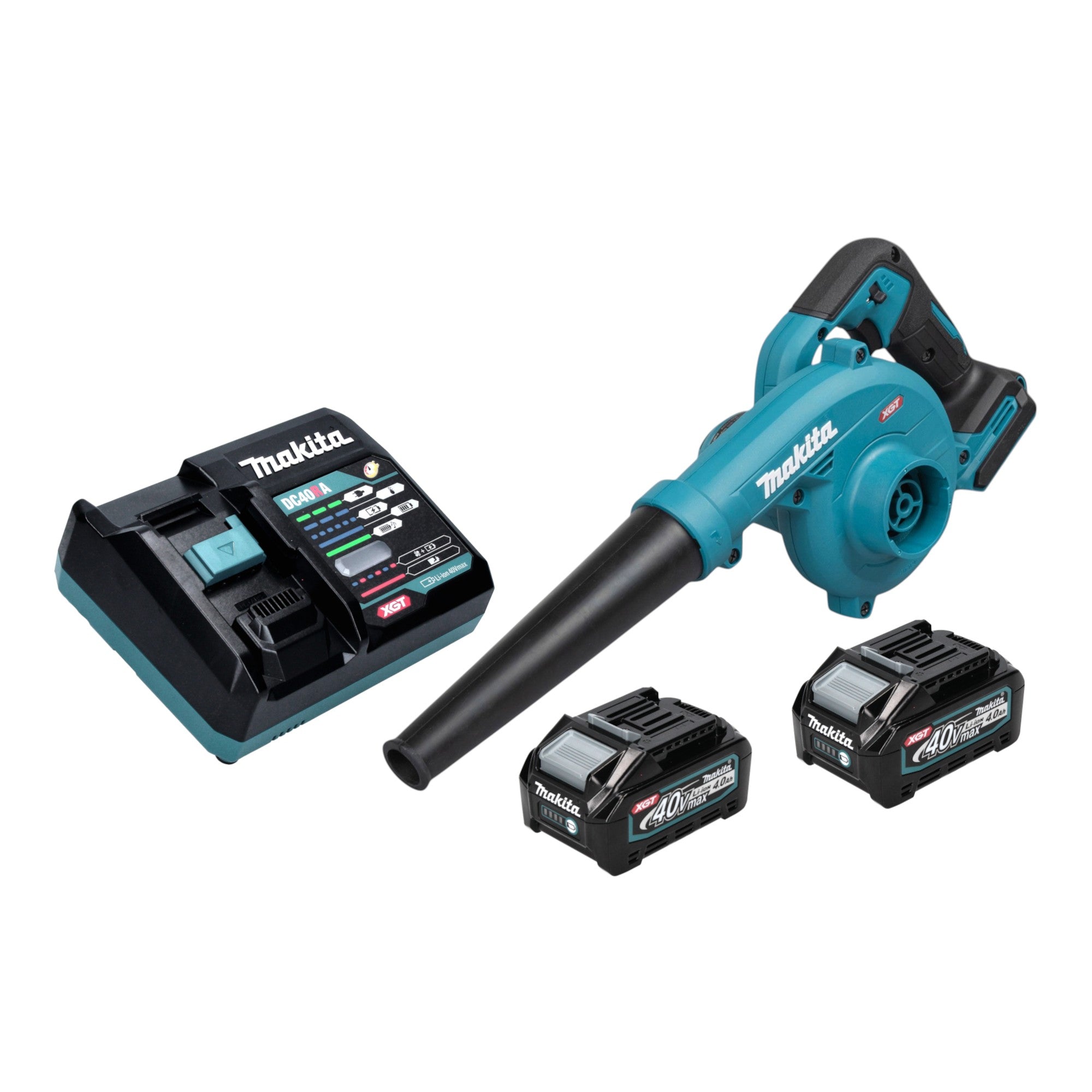 Makita UB 002 GM201 Akku Geblaese 40 V max 2x Akku 4 0 Ah Ladegeraet 0 - toolbrothers