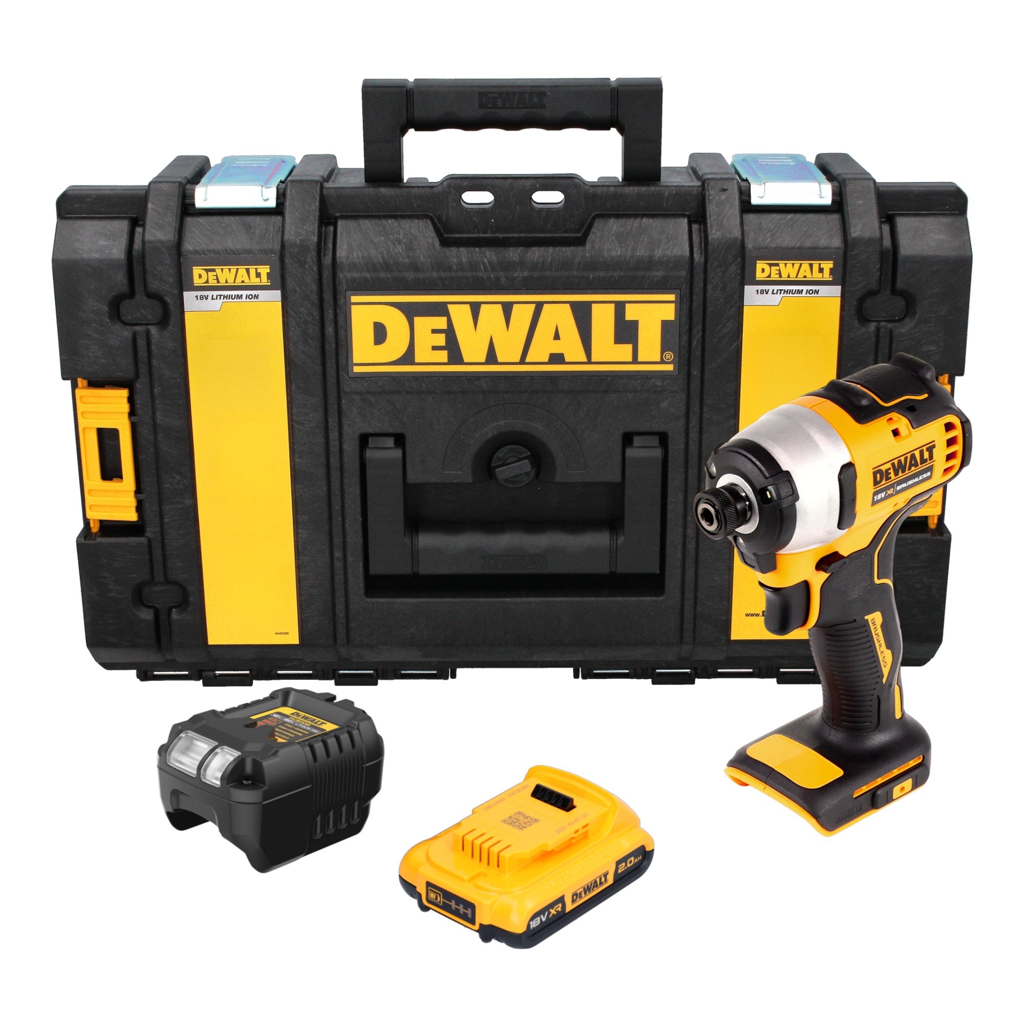 DeWalt DCF 809 D1 Akku Schlagschrauber 18 V 1 4 Brushless 1x Akku 2 0 Ah Ladegeraet Tough Box 0 - toolbrothers