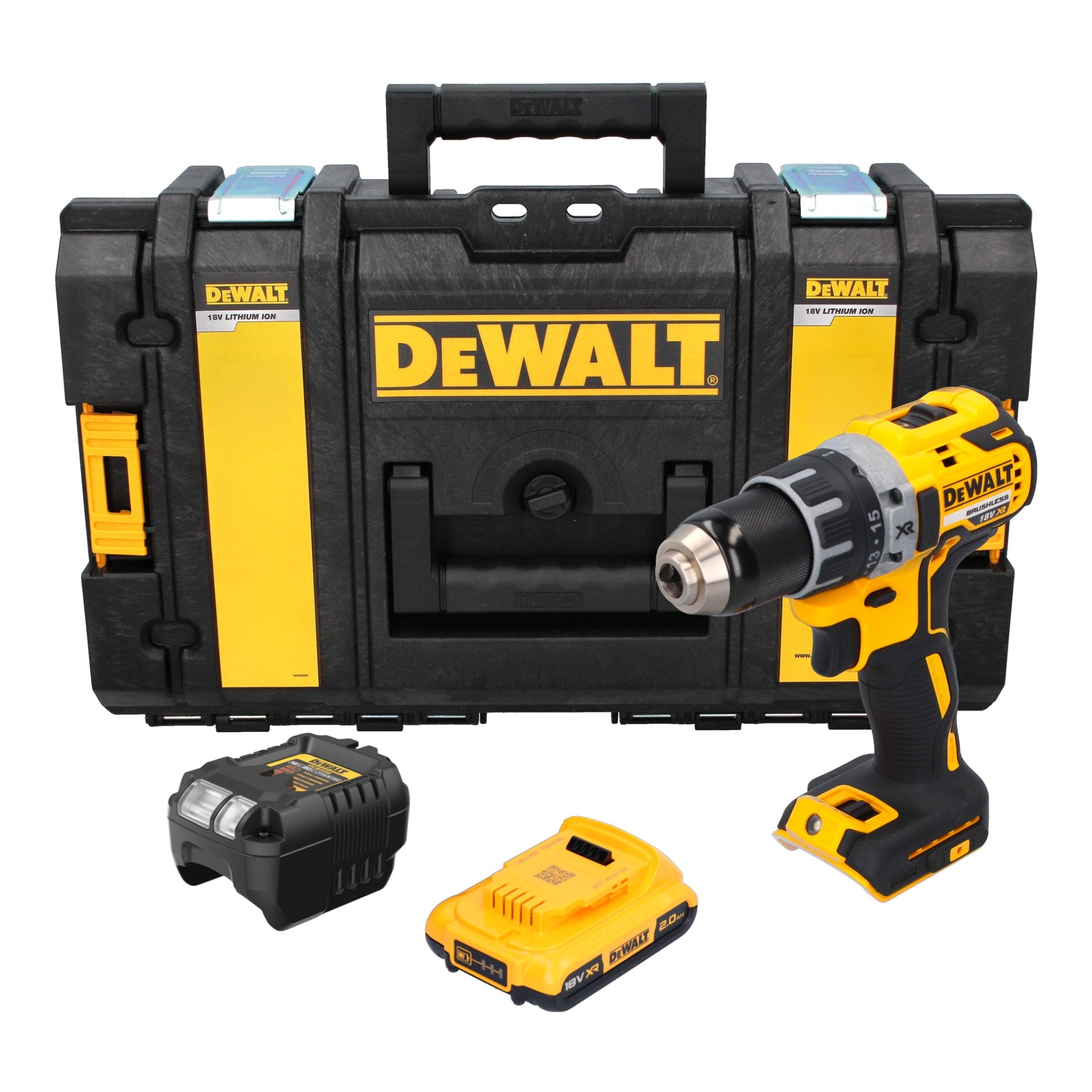 DeWalt DCD 791 D1 Akku Bohrschrauber 18 V 70 Nm Brushless 1x Akku 2 0 Ah Ladegeraet Tough Box 0 - toolbrothers