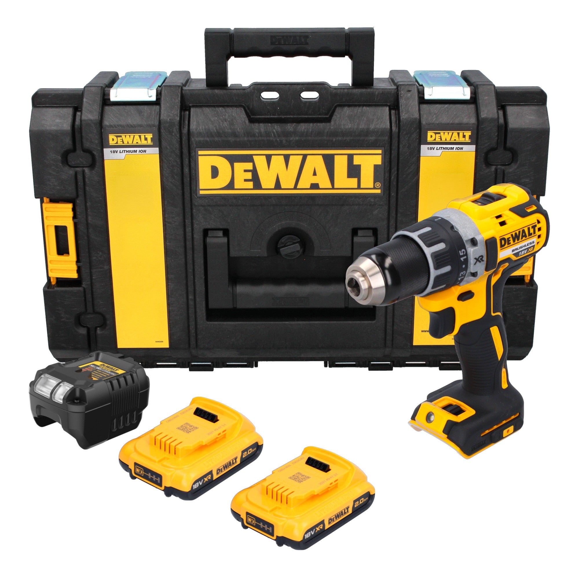 DeWalt DCD 791 D2 Akku Bohrschrauber 18 V 70 Nm Brushless 2x Akku 2 0 Ah Ladegeraet Tough Box 0 - toolbrothers