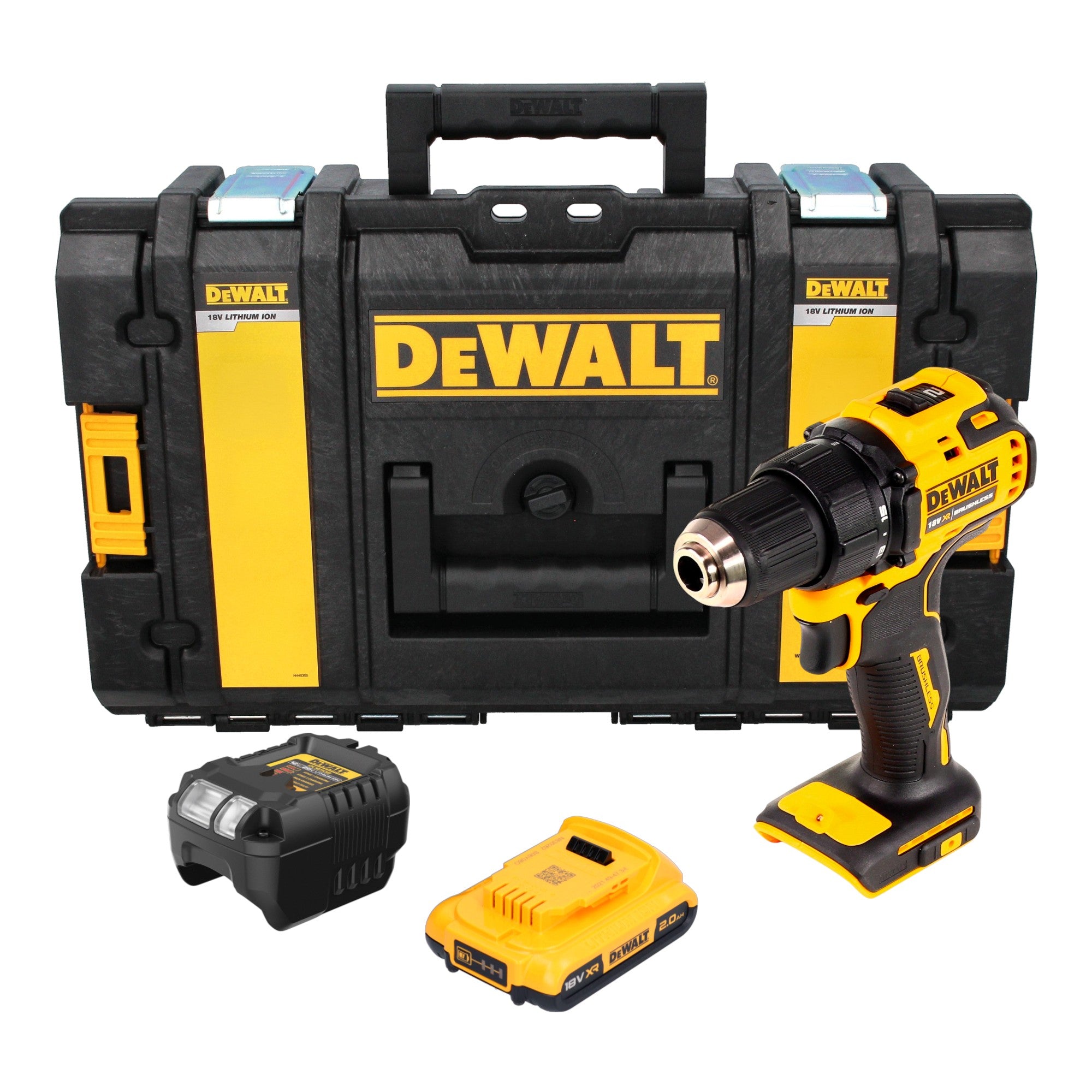 DeWalt DCD 708 D1 Akku Bohrschrauber 18 V 65 Nm Brushless 1x Akku 2 0 Ah Ladegeraet Tough Box 0 - toolbrothers