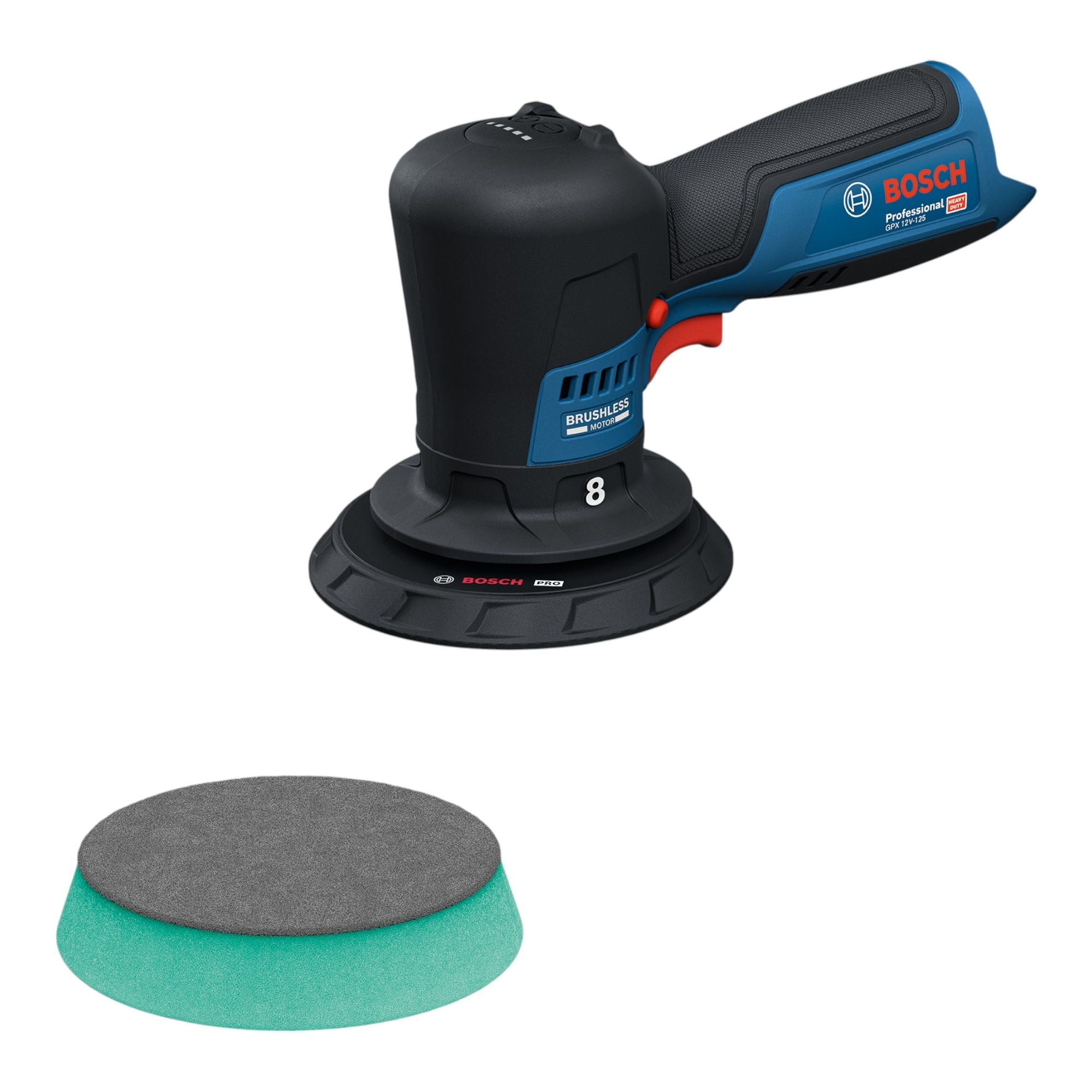 Bosch GPX 12V 125 Akku Polierer 12 V 125 mm Brushless 06019L4100 Solo ohne Akku ohne Ladegeraet 0 - toolbrothers