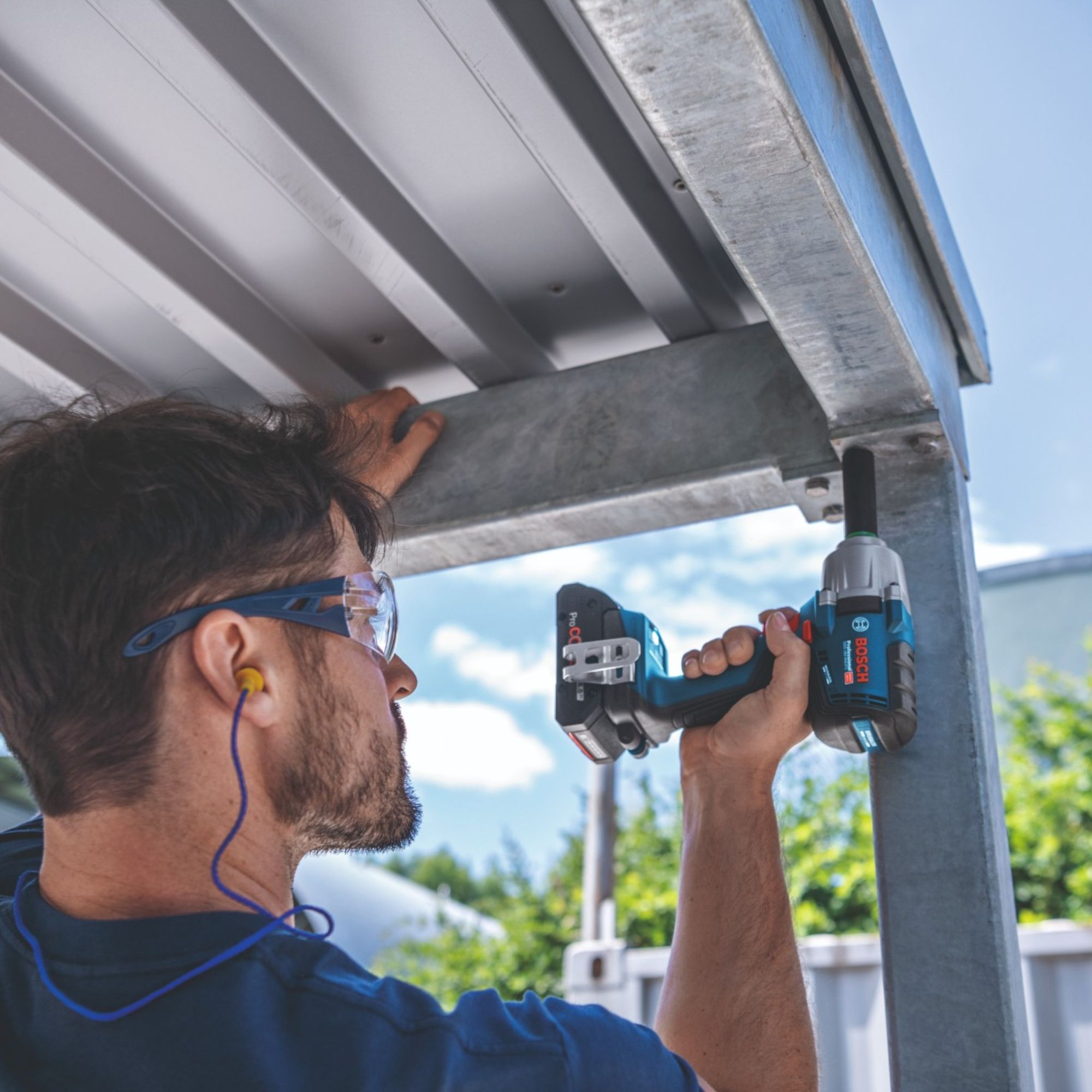 Bosch GDS 18V 450 PC Professional Akku Schlagschrauber 18 V 450 Nm 1 2 Brushless 1x Akku 5 0 Ah ohne Ladegeraet 3 - toolbrothers