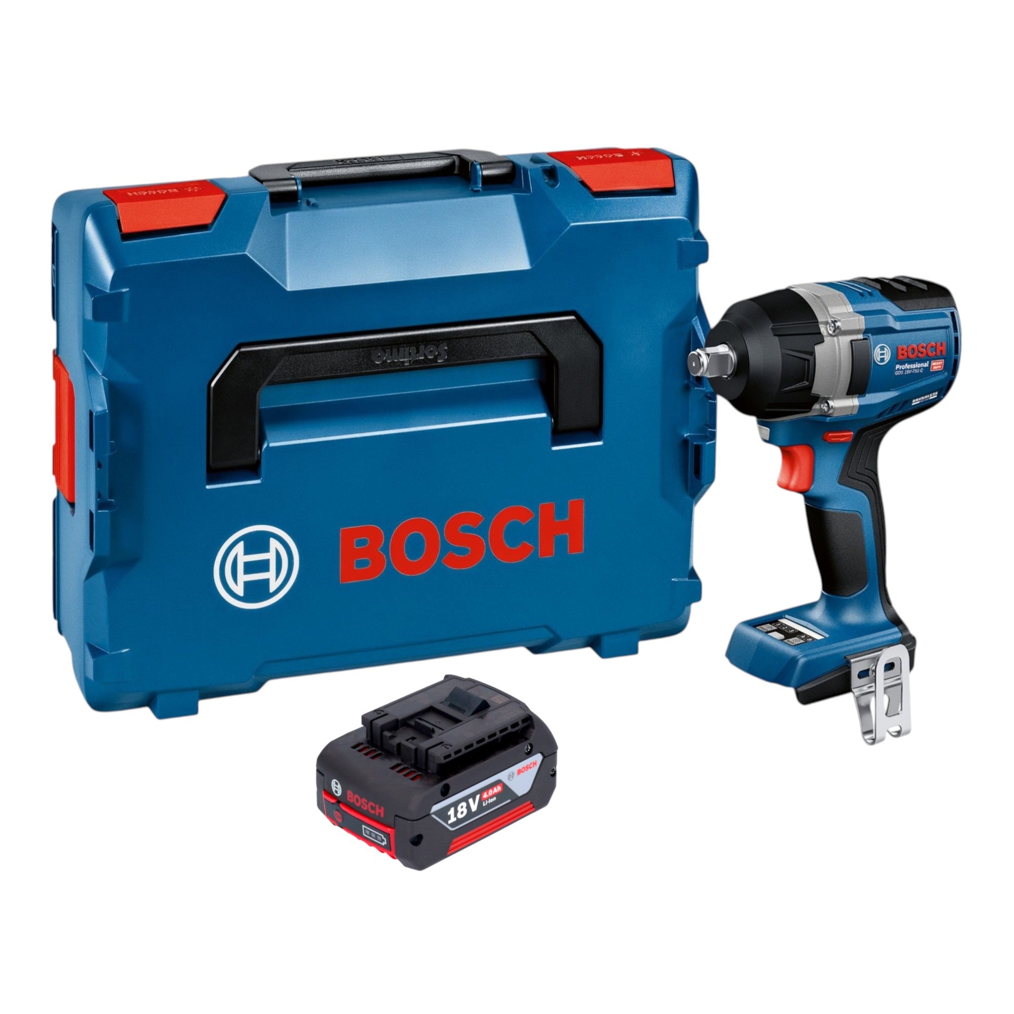 Bosch GDS 18V 750 C Akku Schlagschrauber 18 V 750 Nm 1 2 Brushless 1x Akku 4 0 Ah L Boxx ohne Ladegeraet 0 - toolbrothers