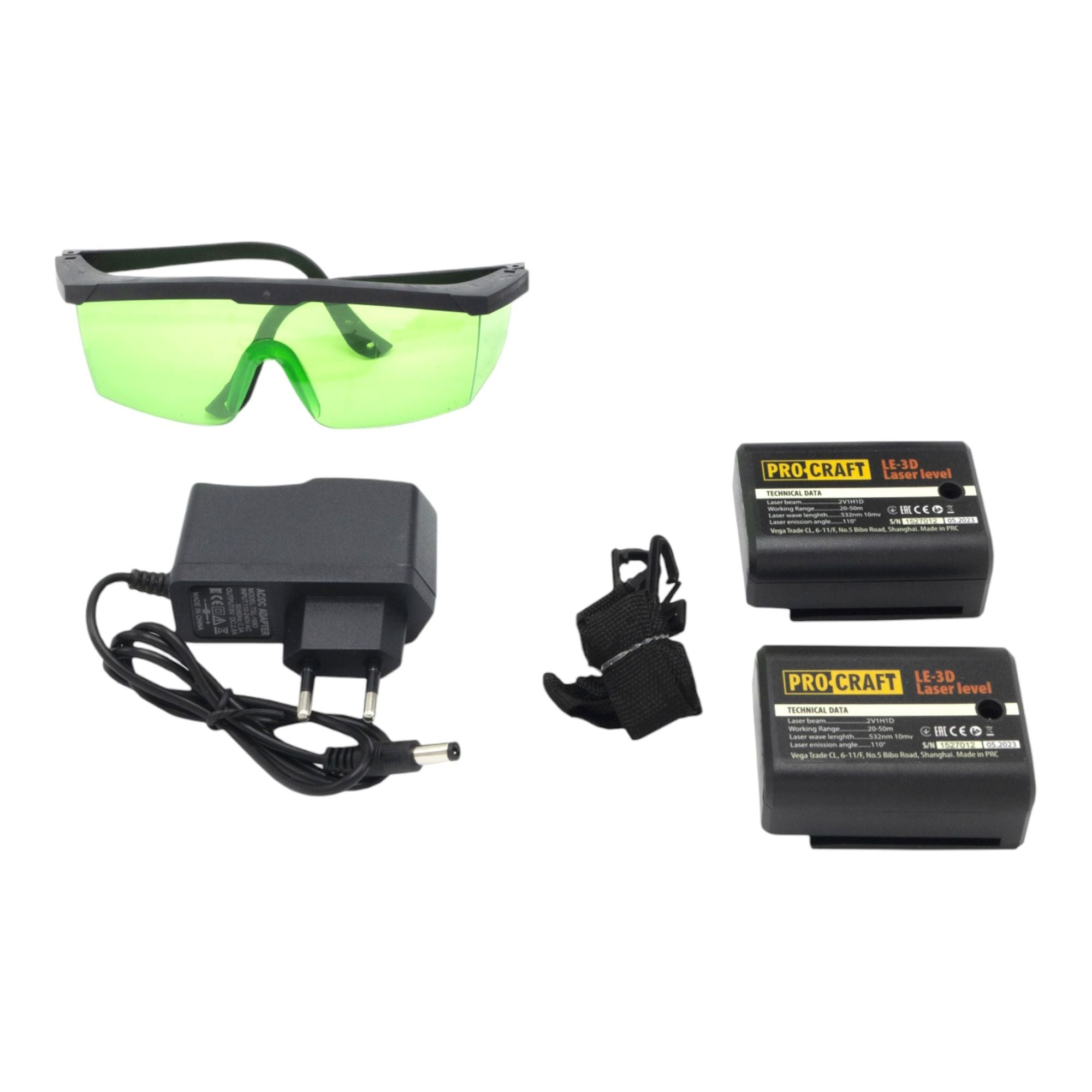 Procraft LE 3D Akku Linien und Kreuzlinienlaser 3 7 V 50 m gruen selbstnivellierend Integrierter Akku 2 0 Ah 3 - toolbrothers