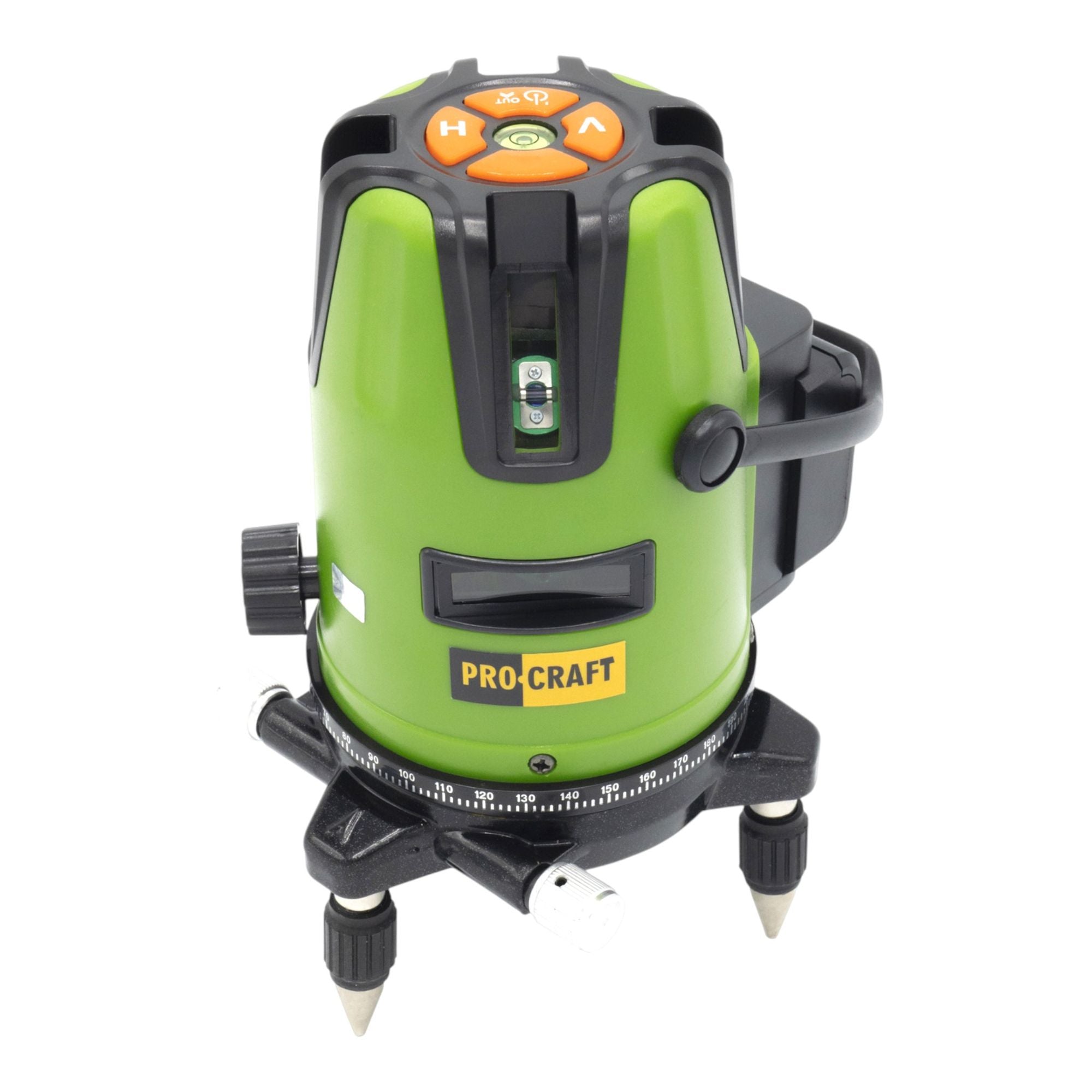 Procraft LE 3D Akku Linien und Kreuzlinienlaser 3 7 V 50 m gruen selbstnivellierend Integrierter Akku 2 0 Ah 2 - toolbrothers