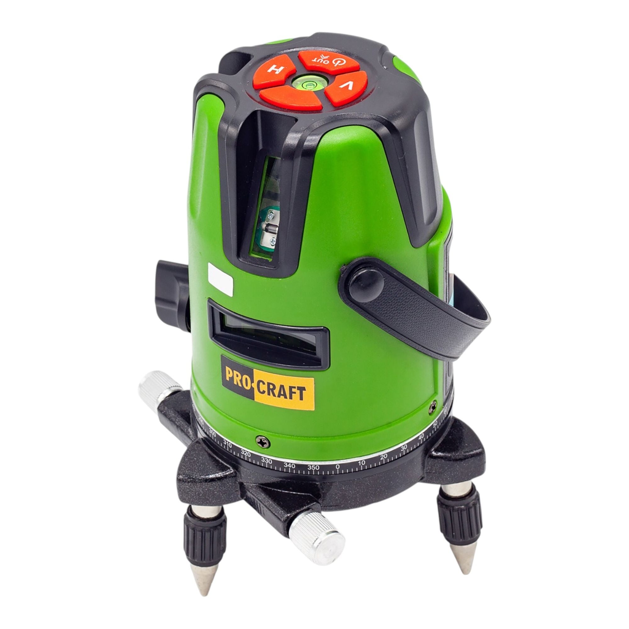 Procraft LE 3D Akku Linien und Kreuzlinienlaser 3 7 V 50 m gruen selbstnivellierend Integrierter Akku 2 0 Ah 1 - toolbrothers