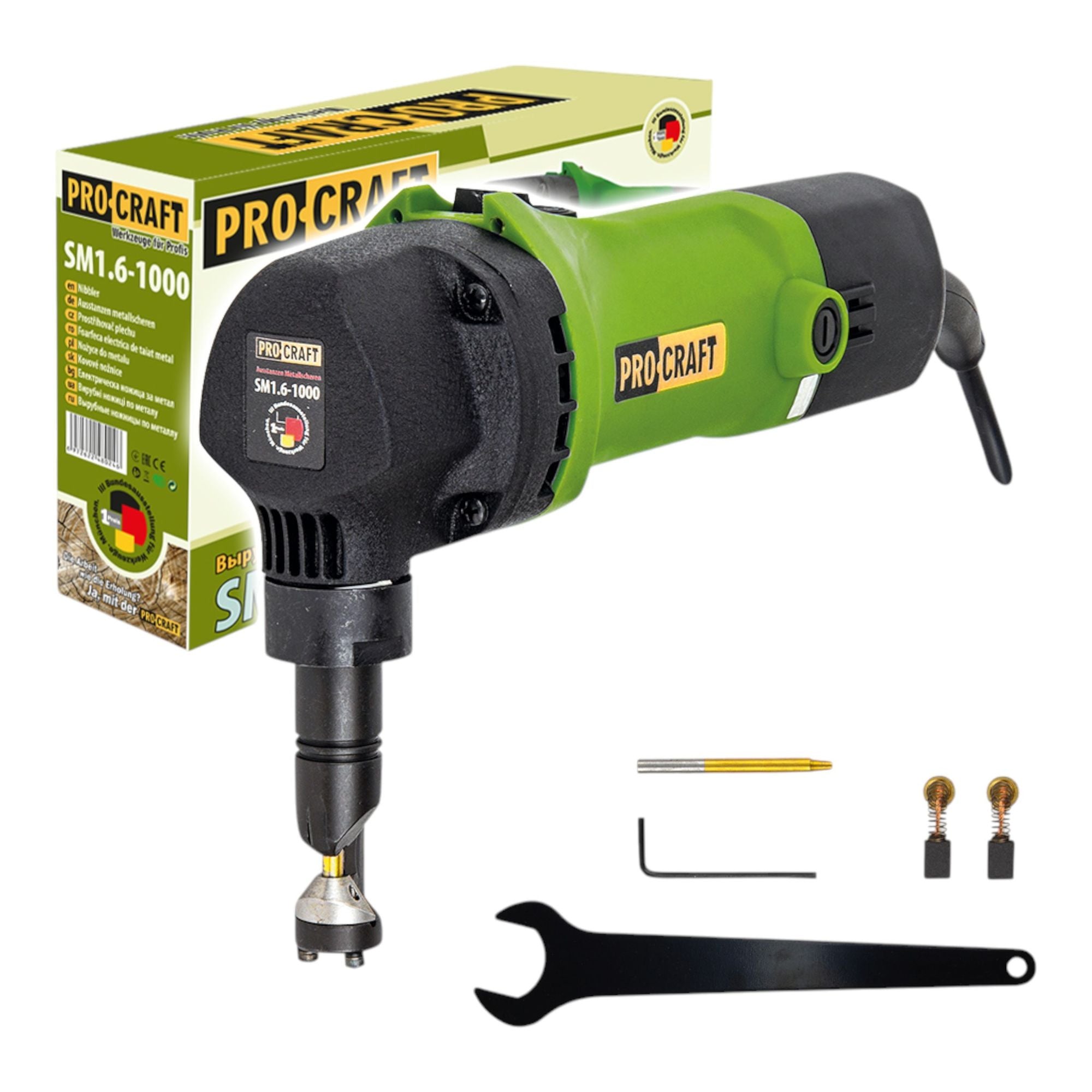 Procraft SM 1 6 elektrische Blechschere 500 Watt 1 6 mm 0 - toolbrothers