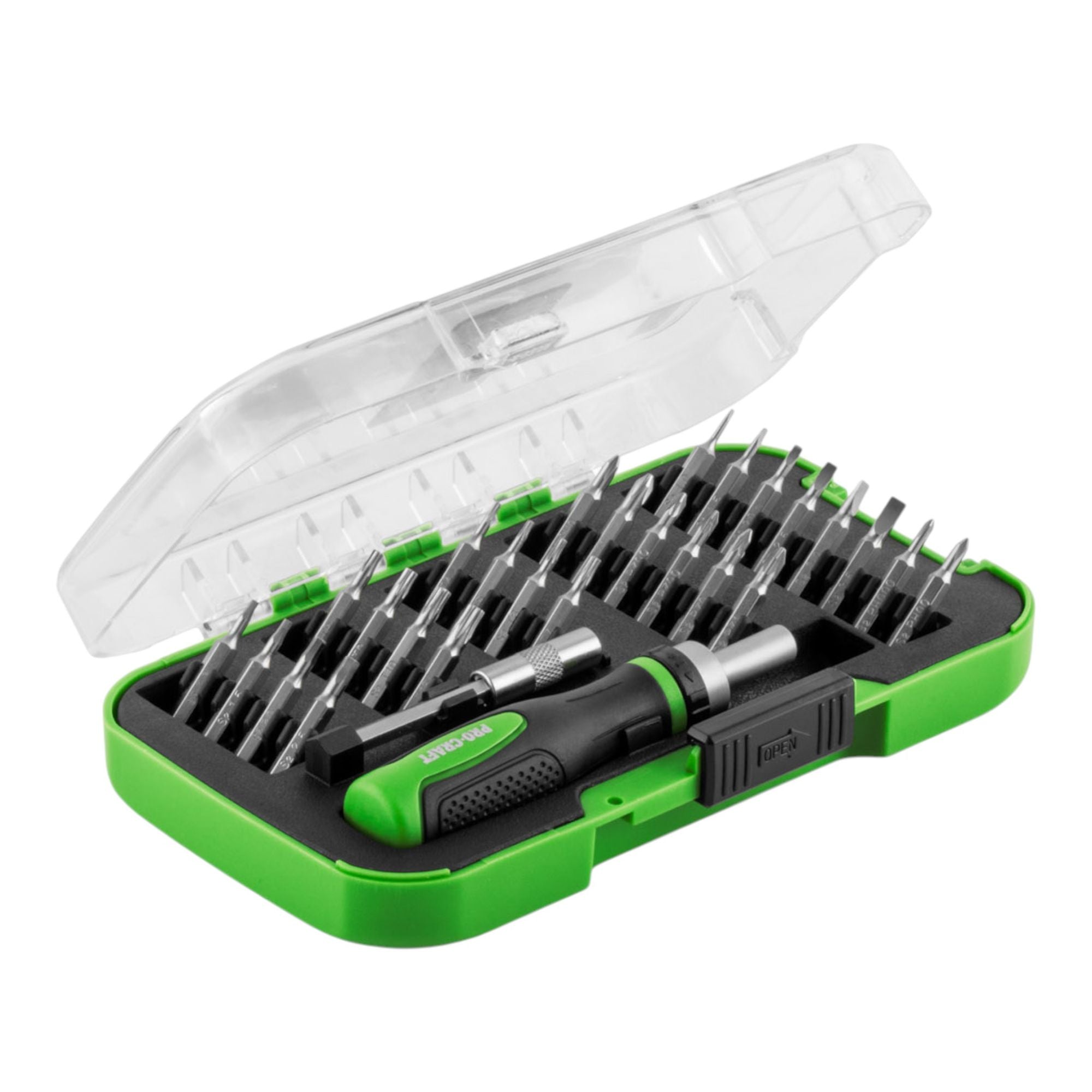 Procraft PRSS 28 Bit Set 28 tlg 28 mm Phillips Pozidriv Torx Hex Schlitz 1 - toolbrothers