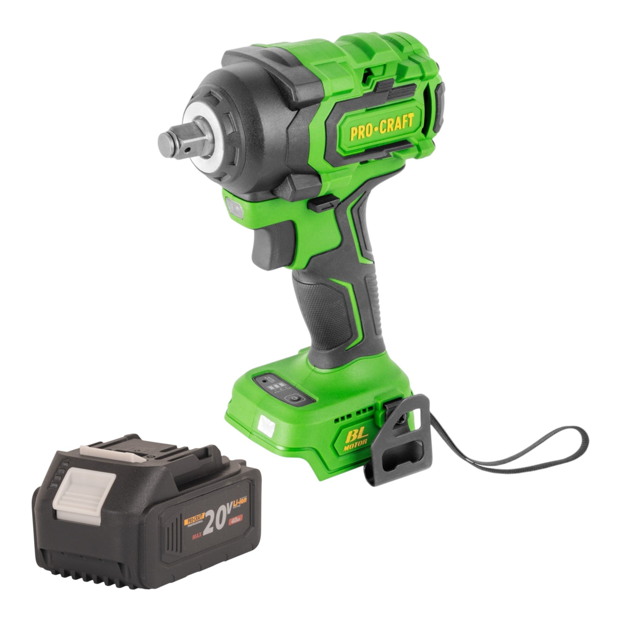 Procraft PWA18bb Akku Schlagschrauber 20 V 550 Nm 1 2 Brushless 1x Akku 4 0 Ah ohne Ladegeraet 0 - toolbrothers