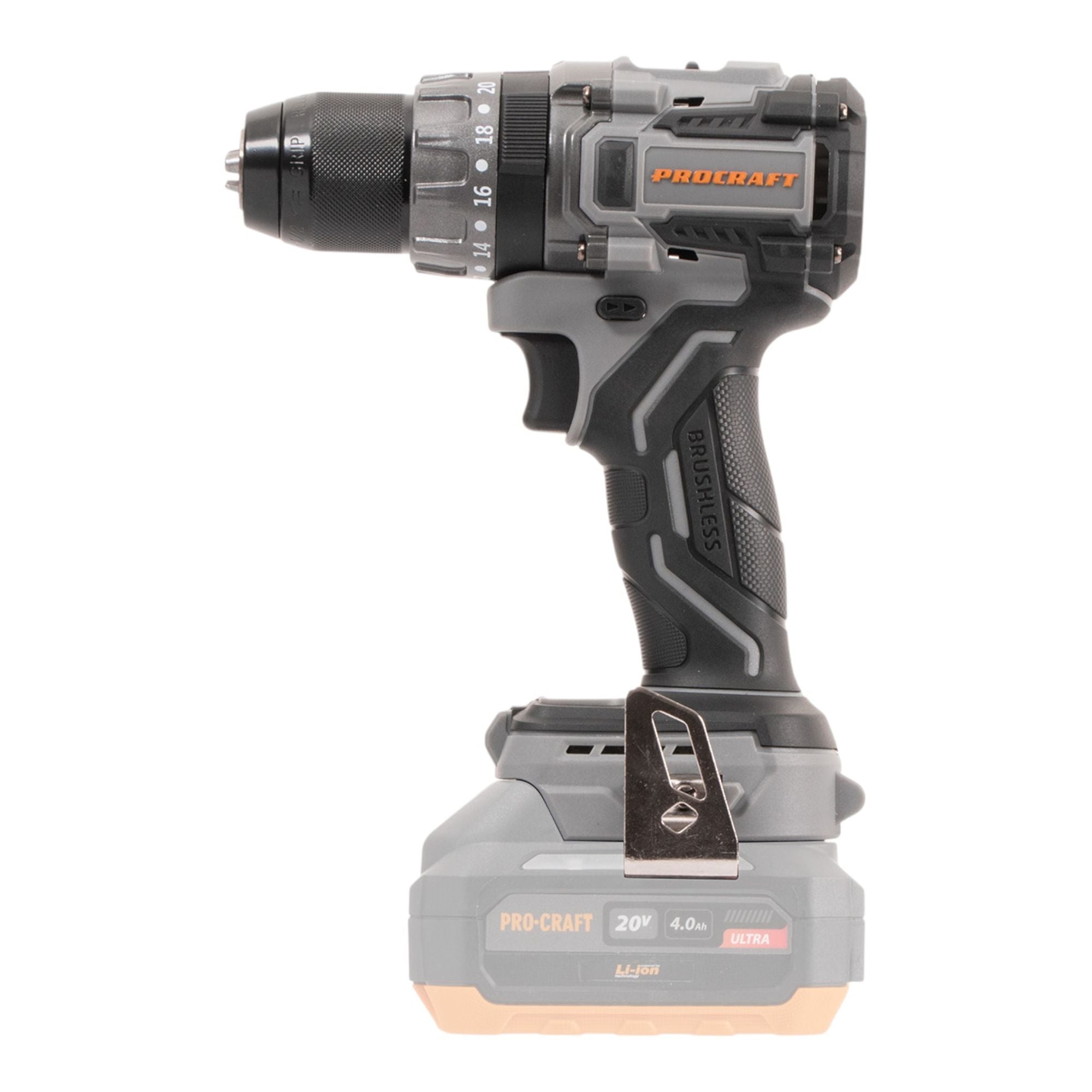 Procraft Industrial CD20Abb Akku Schlagbohrschrauber 20 V 85 Nm 1x Akku 4 0 Ah ohne Ladegeraet 2 - toolbrothers