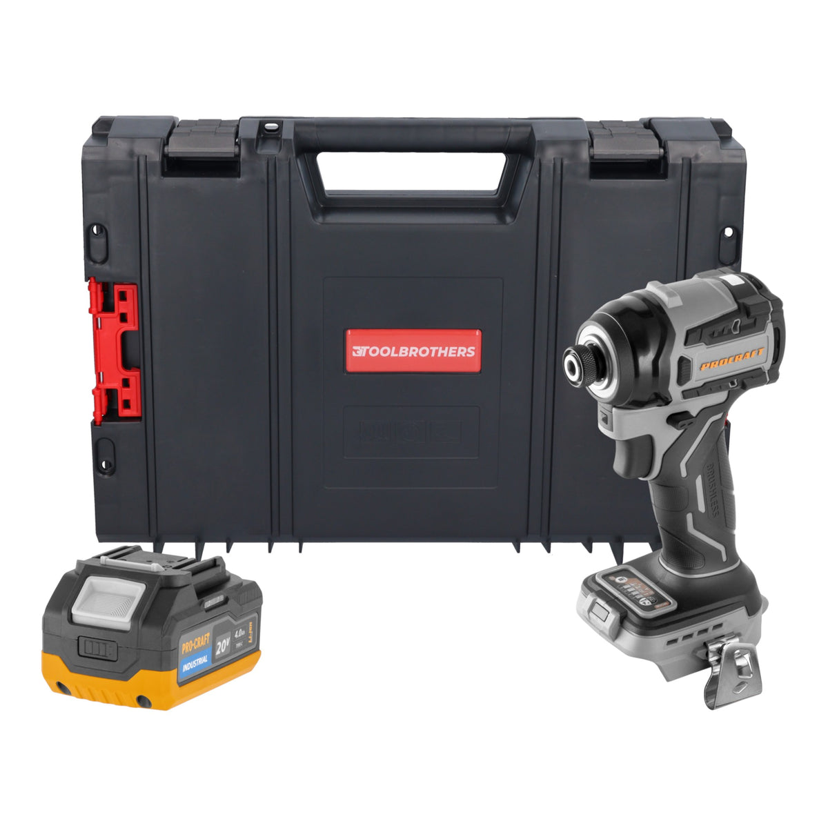 Procraft ID20Abb Avvitatore a impatto a batteria 20 V 180 Nm 1/4" Solo - senza batteria, senza caricabatteria