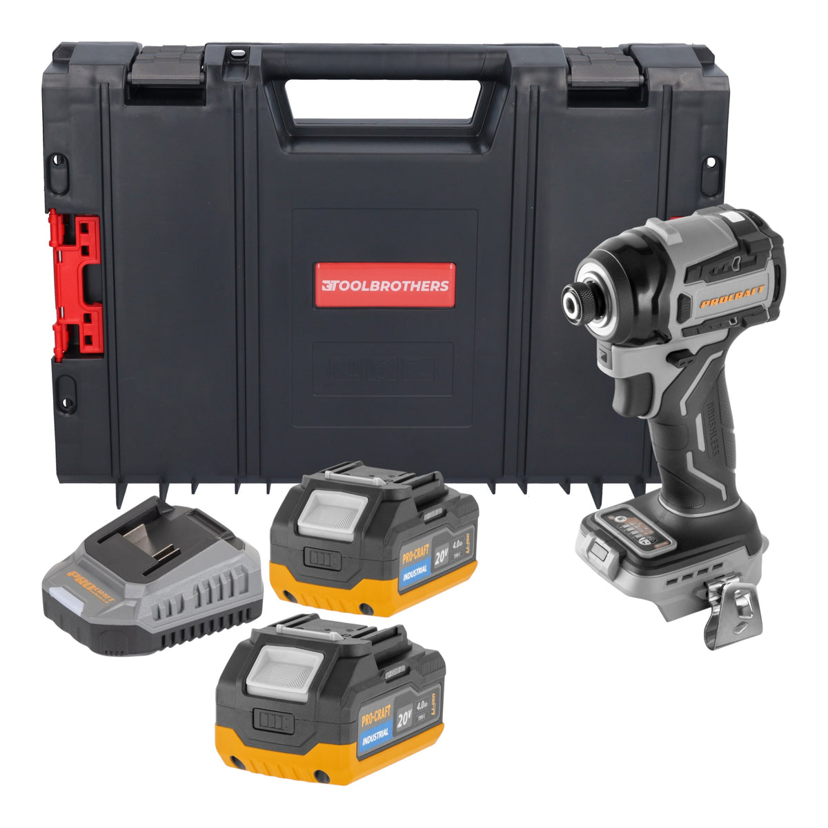 Procraft ID20Abb Avvitatore a impatto a batteria 20 V 180 Nm 1/4" Solo - senza batteria, senza caricabatteria