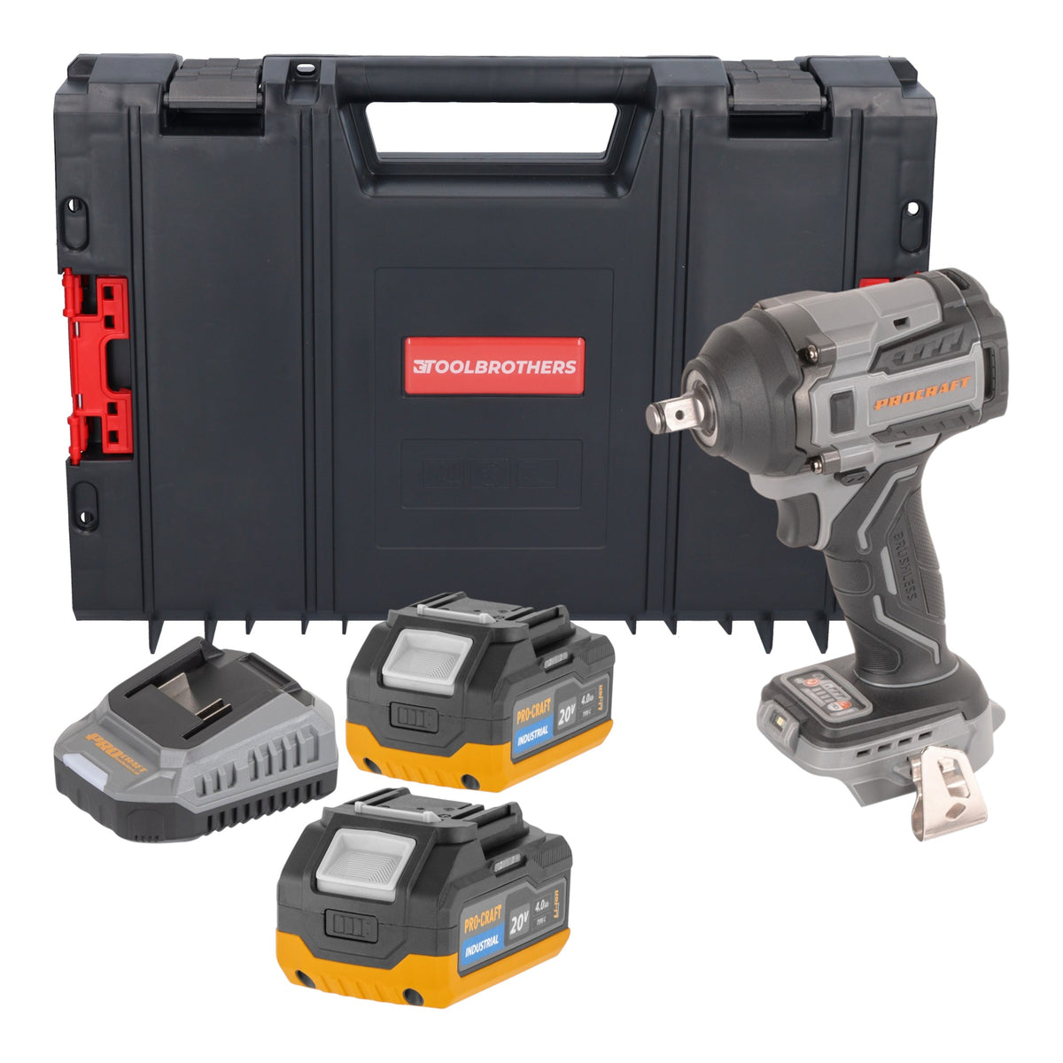 Procraft Industrial IW550Abb Avvitatore a impatto a batteria 20 V 550 Nm 1/2" Solo - senza batteria, senza caricabatteria