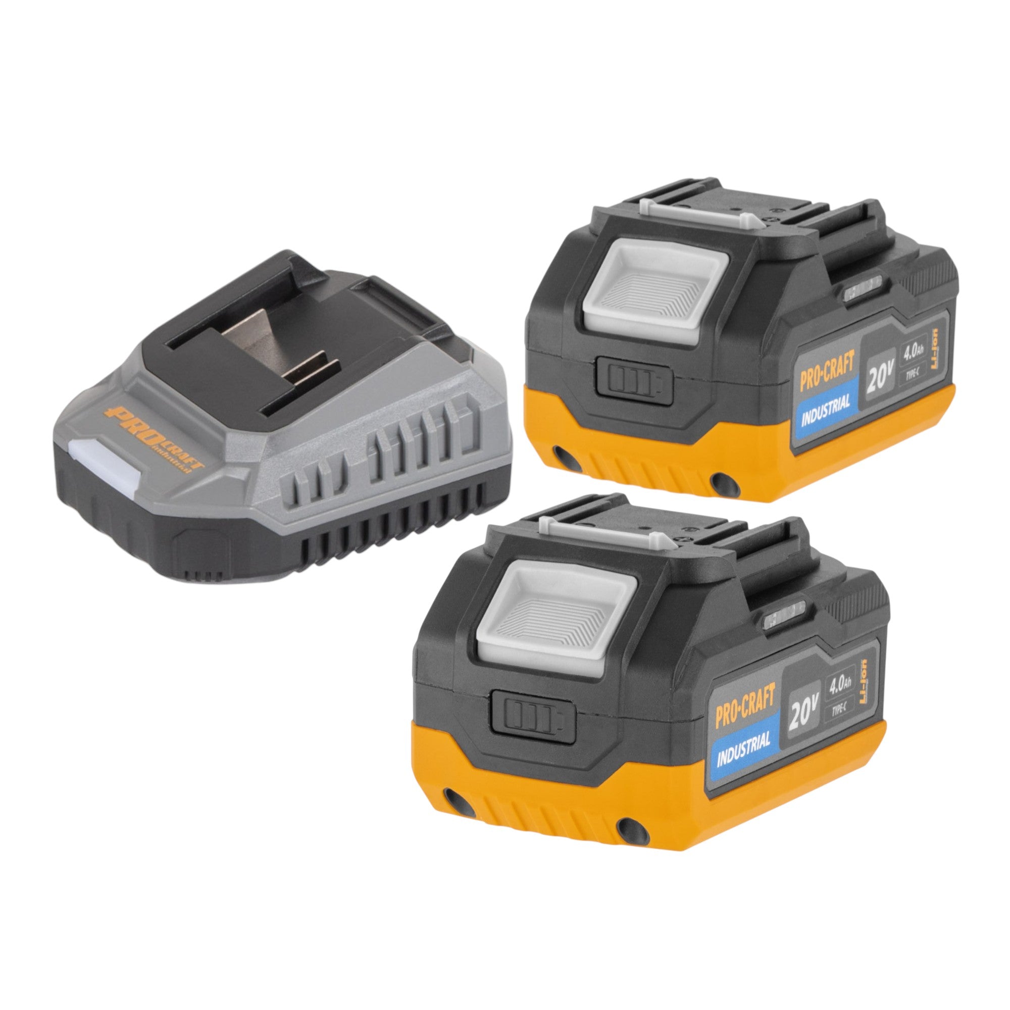 Procraft Industrial IW550Abb Akku Schlagschrauber 20 V 550 Nm 1 2 2x Akku 4 0 Ah Ladegeraet RHINO Toolcase 4 - toolbrothers