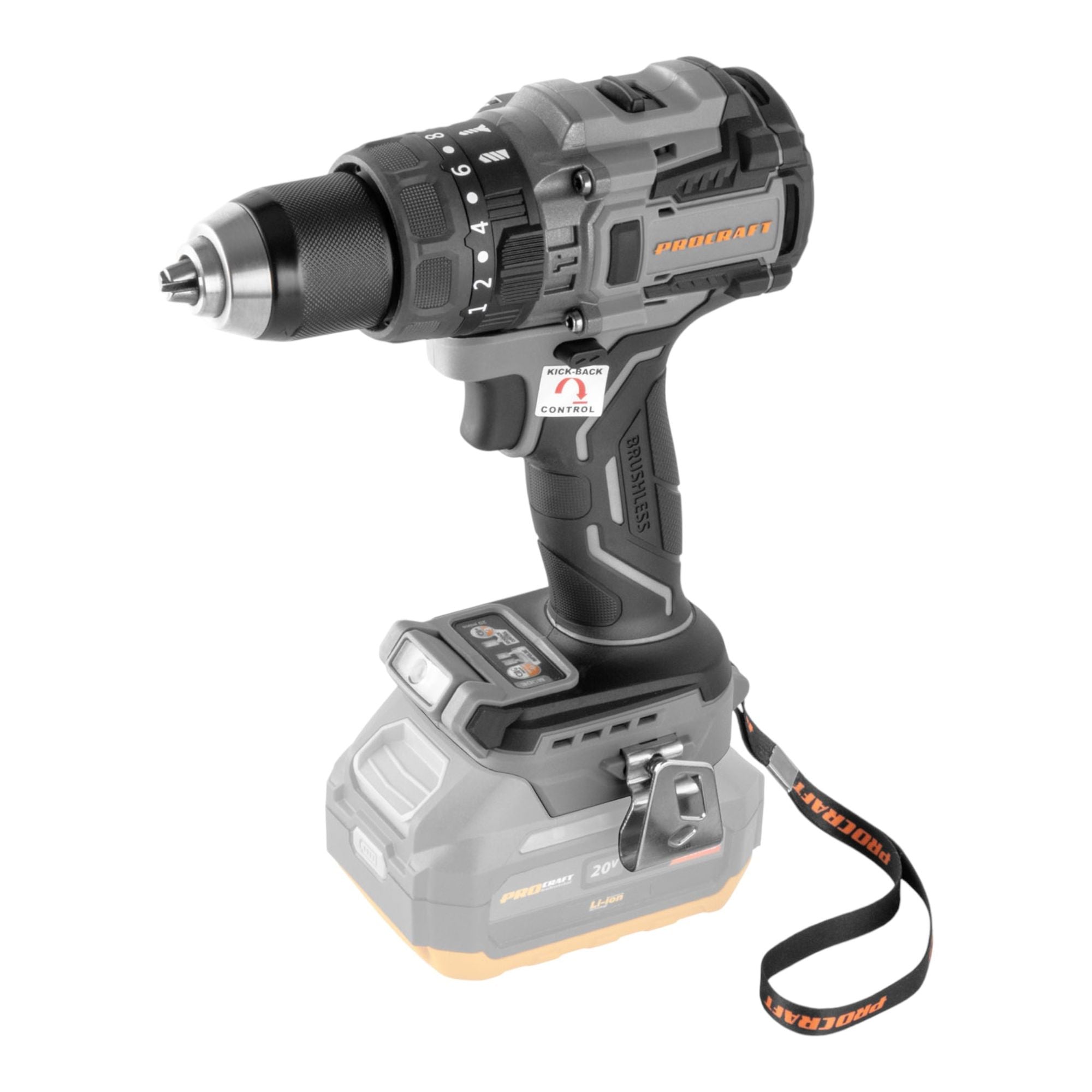 Procraft Industrial CD20B BB Akku Schlagbohrschrauber 20 V 150 Nm Brushless 1x Akku 4 0 Ah Ladegeraet RHINO Toolcase 1 - toolbrothers