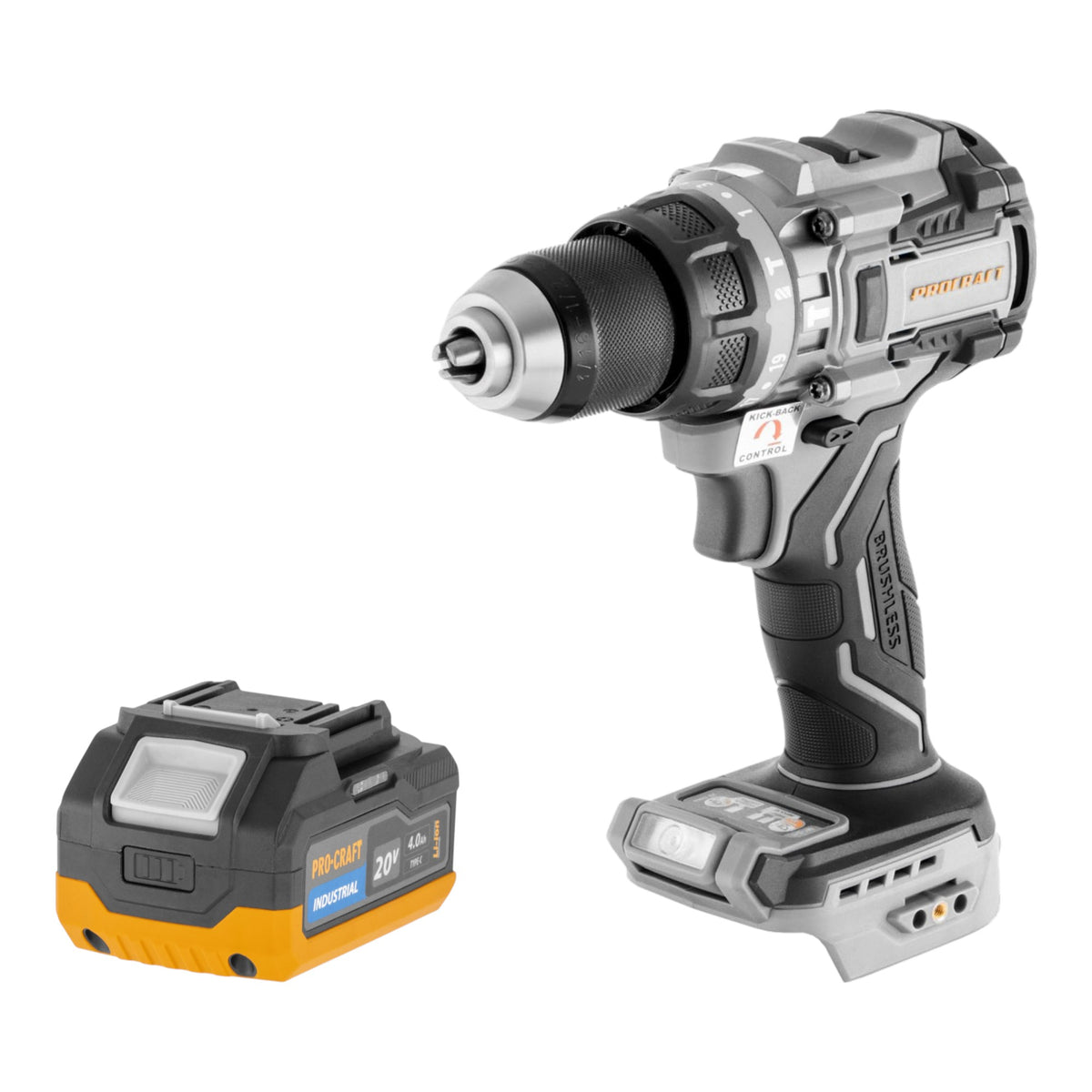 ProCraft Industrial CD20C-BB Avvitatore a percussione a batteria 20 V 120 Nm Brushless Solo - senza batteria, senza caricabatterie