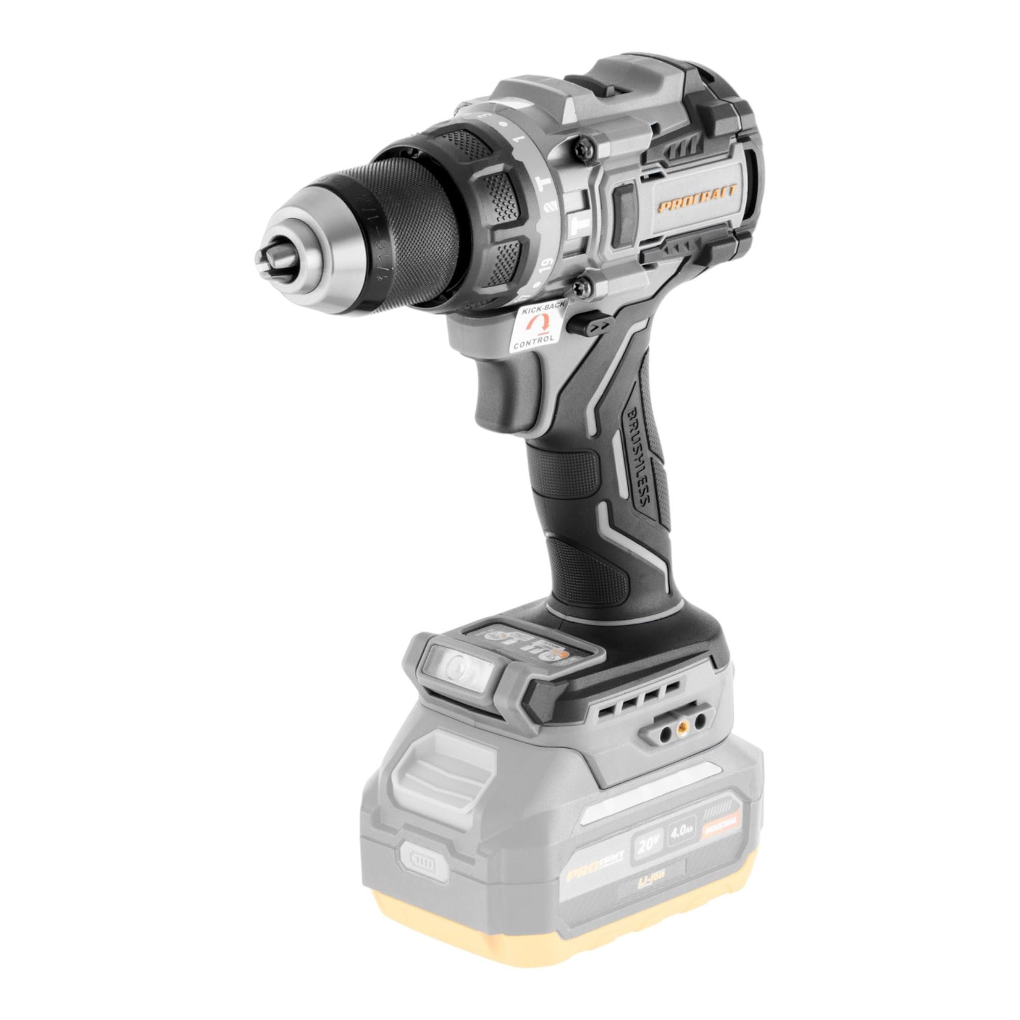 ProCraft Industrial CD20C BB Akku Schlagbohrschrauber 20 V 120 Nm Brushless 1x Akku 4 0 Ah RHINO Toolcase ohne Ladegeraet 1 - toolbrothers