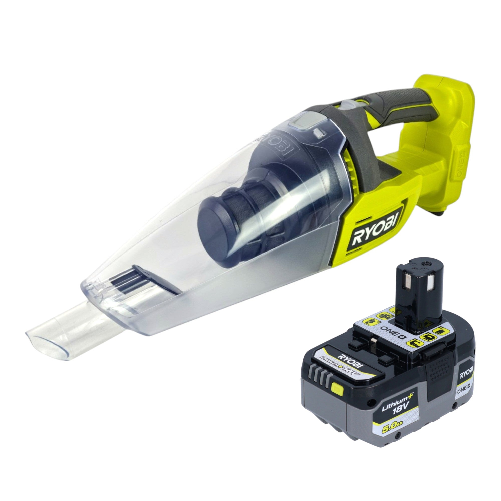 RYOBI RHV18 0 Akku Handsauger 18 V 600 ml 1x Akku 5 0 Ah ohne Ladegeraet 0 - toolbrothers